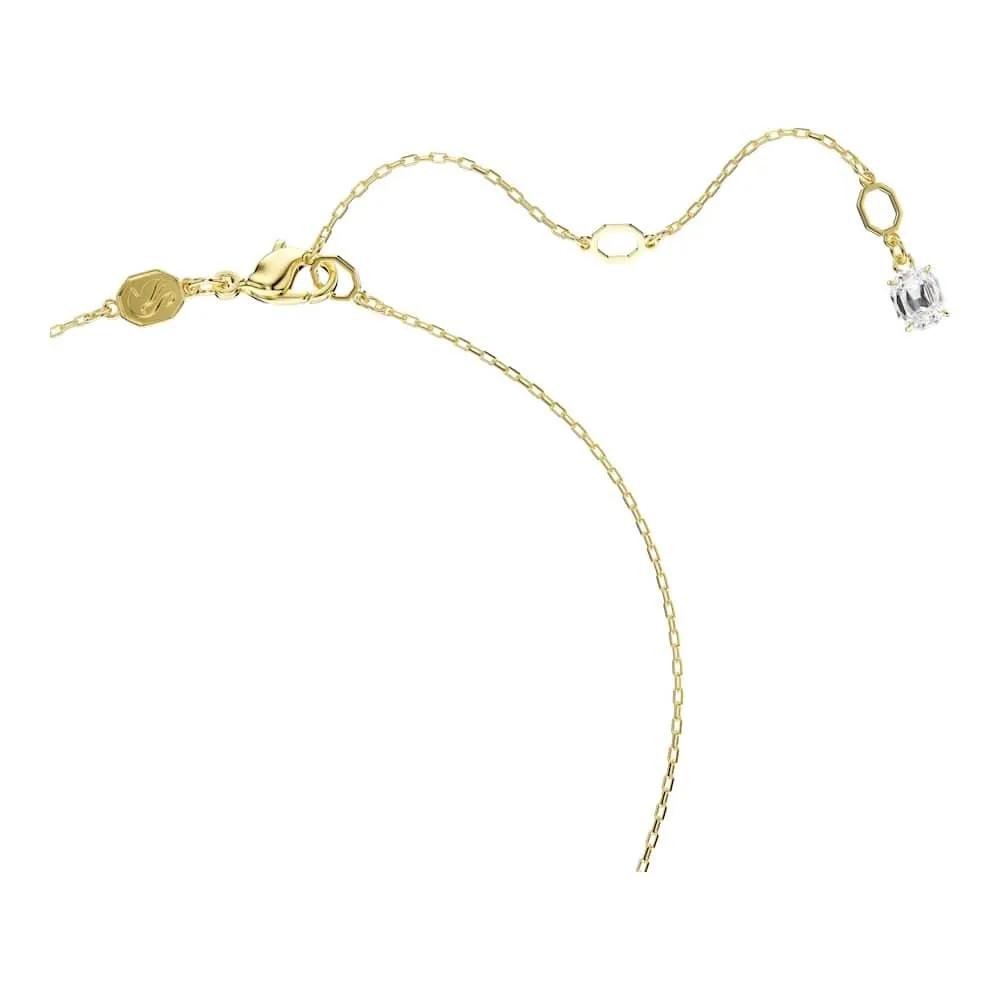 Swarovski Stilla Attract Collana Pendente, con Zirconia Trasparente, Pietre Scintillanti a Taglio Round, Chiusura a Moschettone, Placcatura in Tonalità Oro, 38-45 cm, 1,5 x 0,5 cm - immagine 4