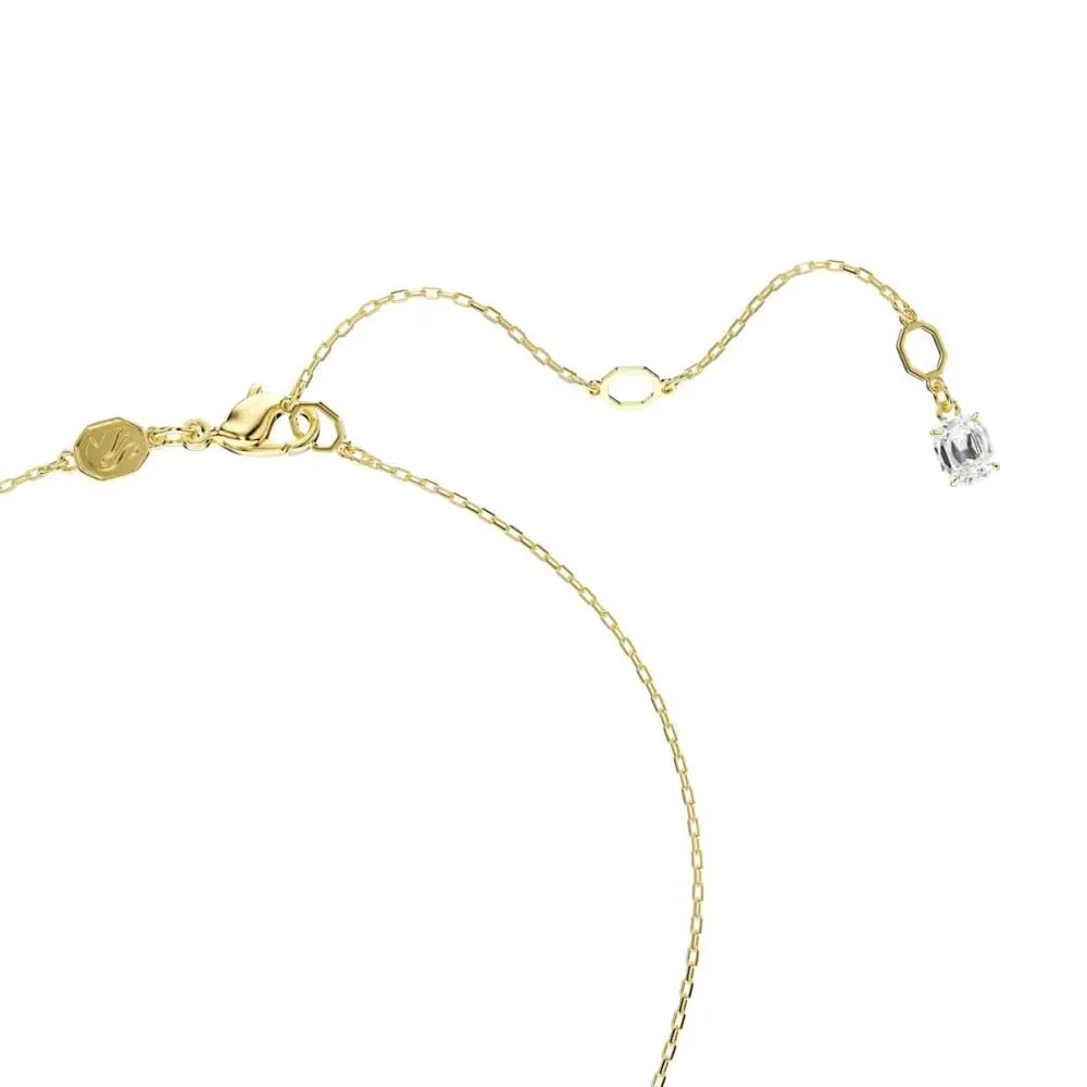 Swarovski Stilla Attract Collana Pendente, con Zirconia Trasparente, Pietre Scintillanti a Taglio Round, Chiusura a Moschettone, Placcatura in Tonalità Oro, 38-45 cm, 1,5 x 0,5 cm - immagine 9