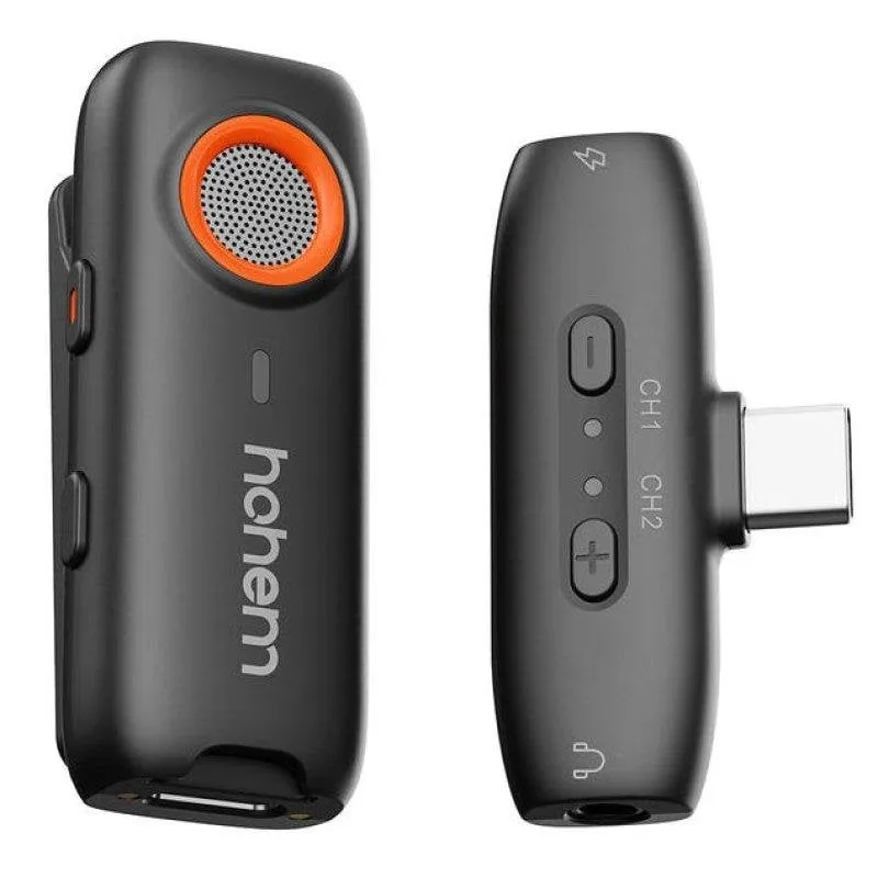Microfono Hohem MIC-01 USB-C omnidirezionale con cancellazione rumore DSP e case - immagine 1