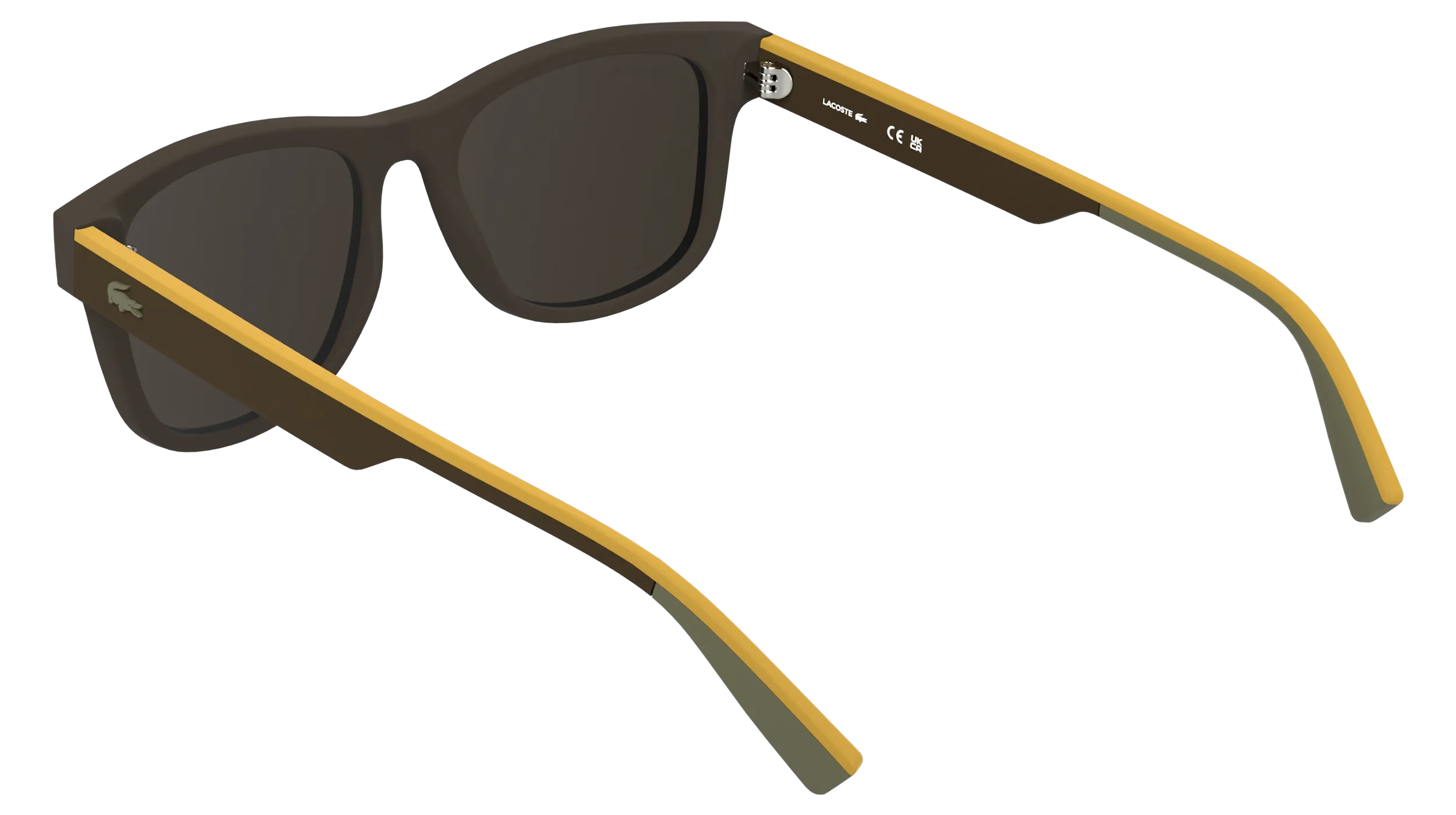Lacoste L6075S 210 Occhiali da sole Bio-iniettato Marrone Marrone Squadrata Normale - immagine 4