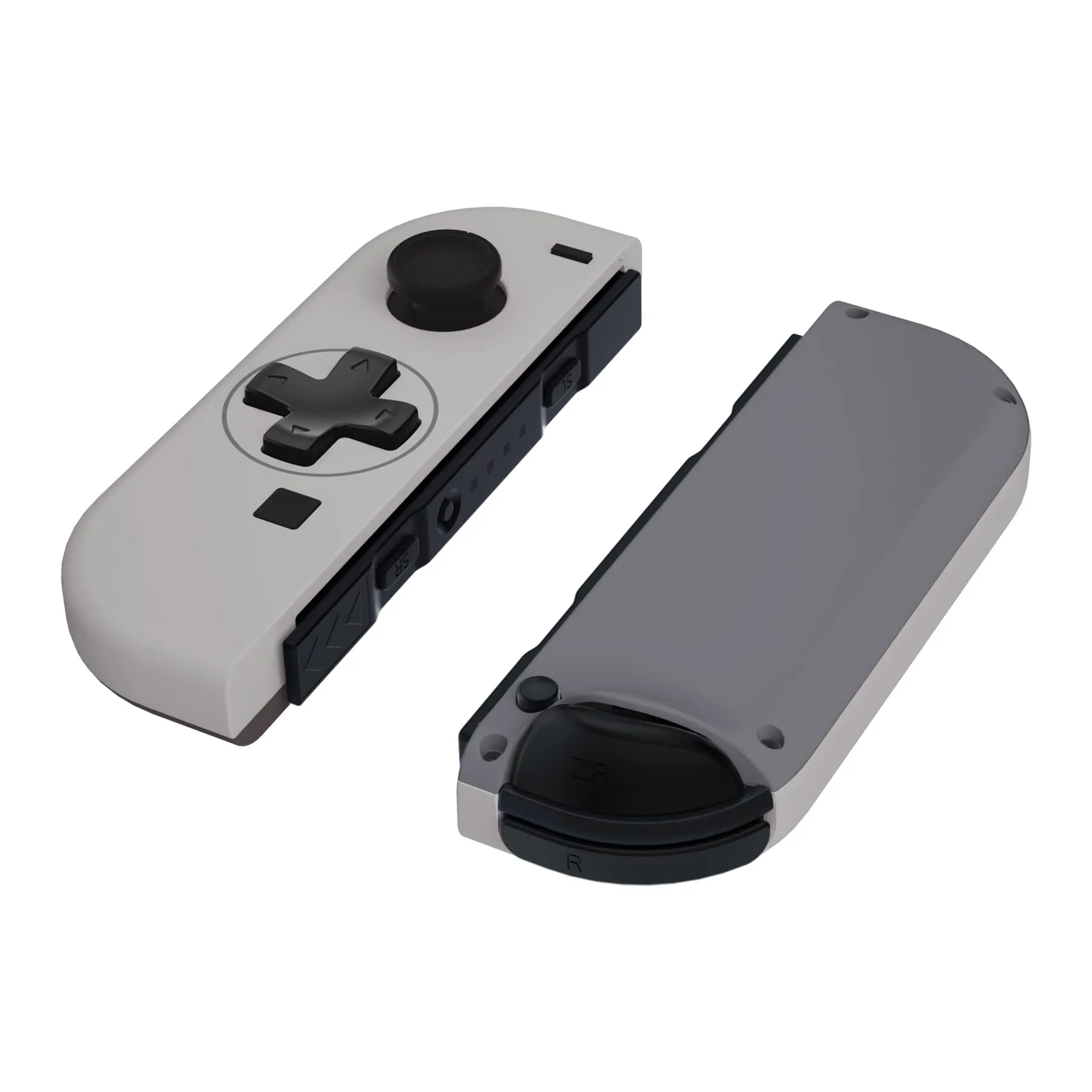 eXtremeRate Cover Tasti Scocca Pulsanti Custodia Shell Case DIY Ricambio per Nintendo Switch/Switch OLED Joycon,D-Pad Versione,Non Include Joycon-Stile SFC Snes Classic EU - immagine 5
