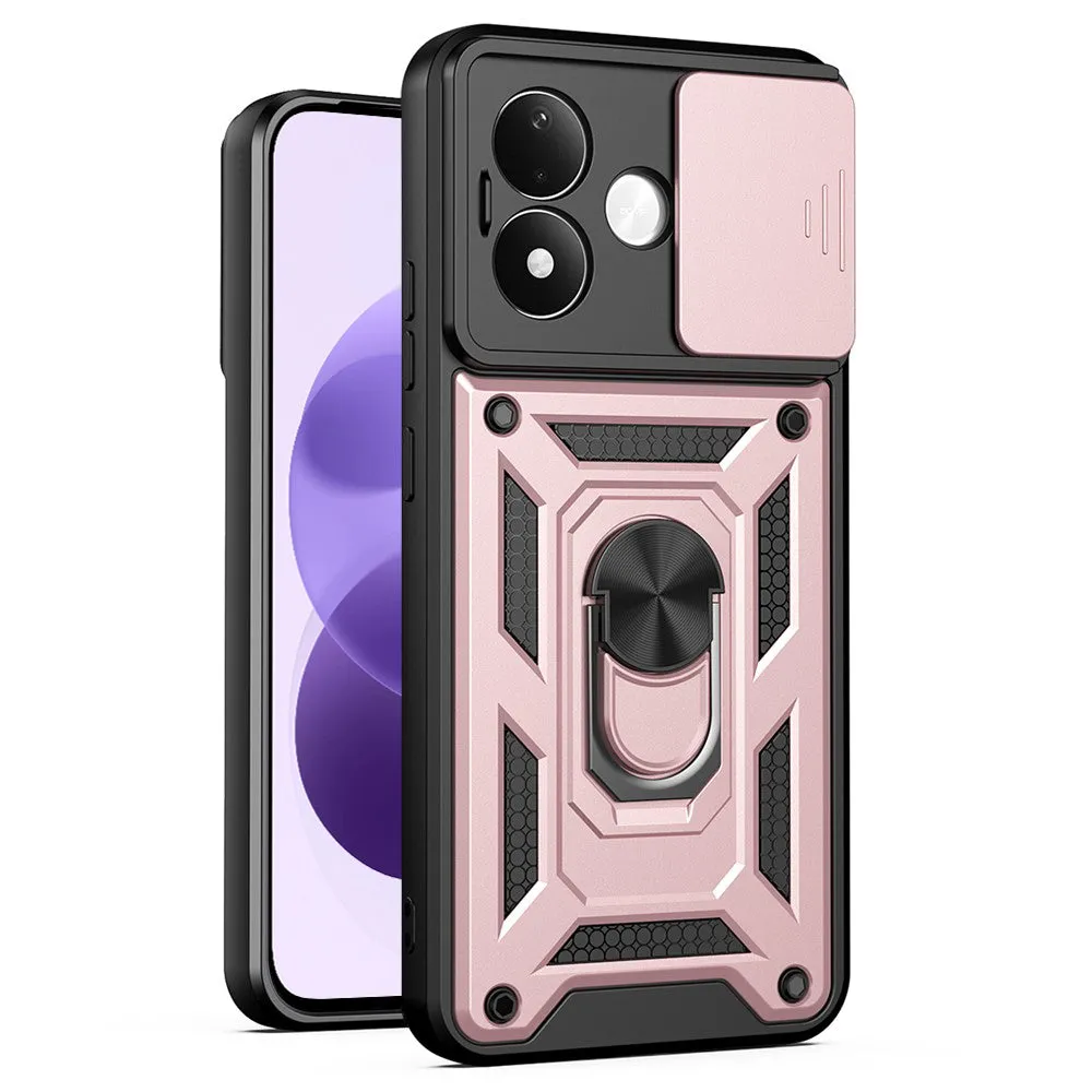 Cover per Xiaomi Redmi Note 17 4G / Note 17 5G, Techsuit, CamShield, rosa dorato - immagine 1