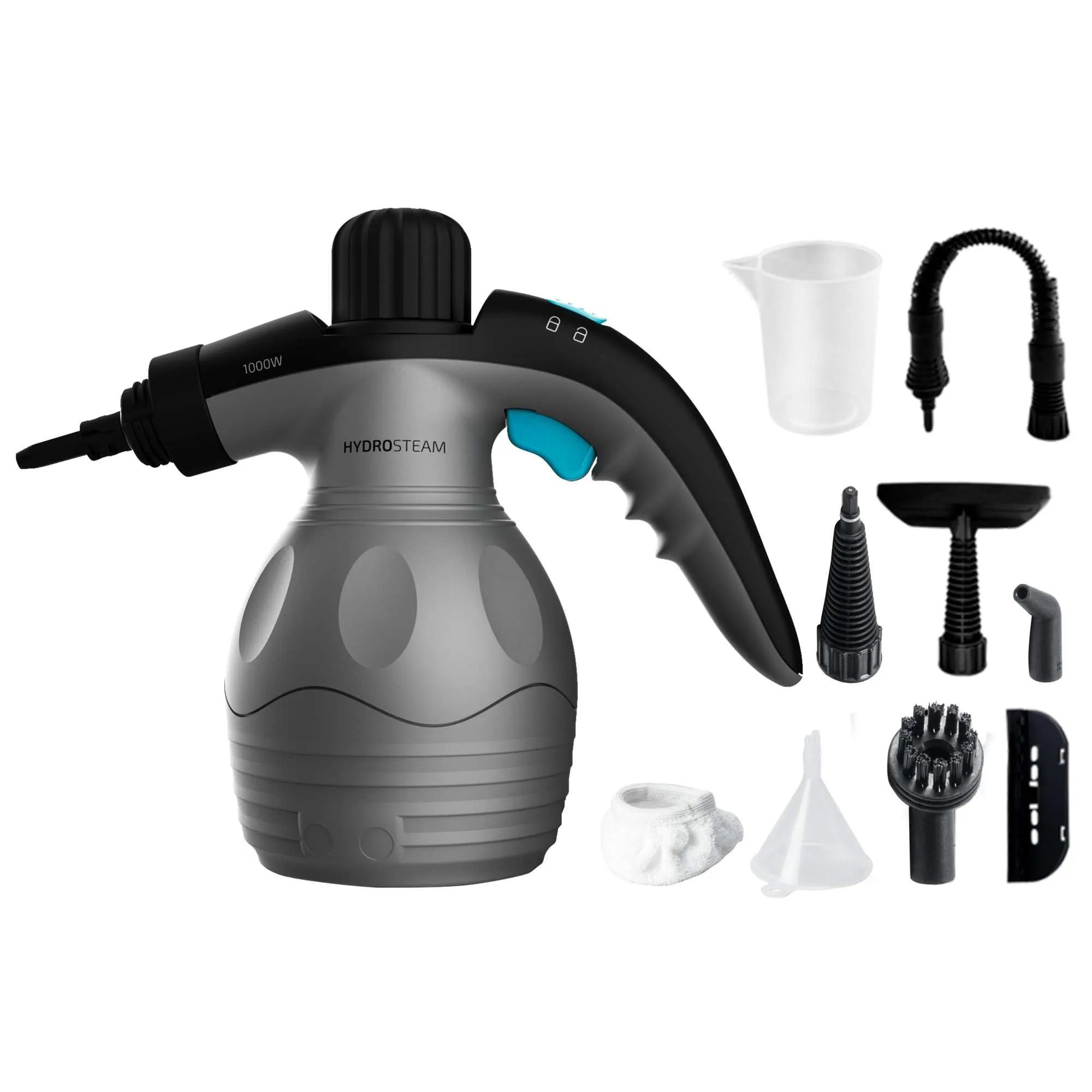 Cecotec Pulitore a Vapore HydroSteam 1030 X-Treme. 1000W, 3 Bar di Pressione, Vapore 30g/min, Igienizza e Pulisce, Serbatoio 350ml, 9 Accessori, Pulizia Rapida e Brillante