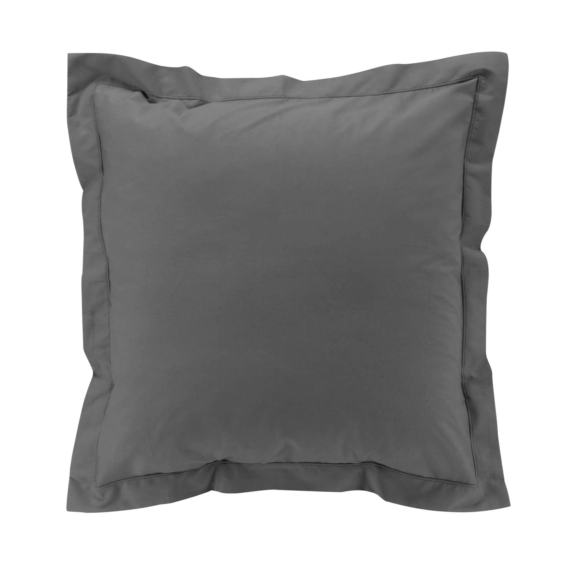 douceur d'intérieur, Federa per cuscino (63 x 63 cm) Percaline Acciaio, Percaline in Cotone