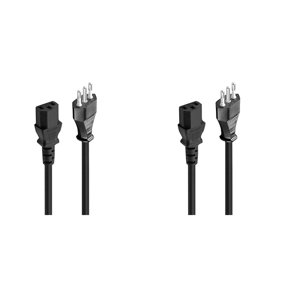 Ewent EC1904 Cavo Alimentazione Spina Italiana 10A (Confezione da 2)