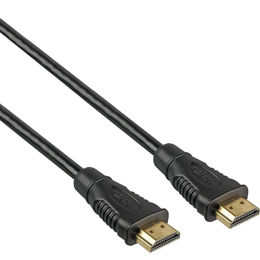 PremiumCord Cavo HDMI 4K Ad Alta Velocità M/M, 10,2 Gbps con Ethernet, Compatibile Video 4K@30Hz, Full HD 1080p, Deep Color, 3D, ARC, HDR, Dolby TrueHD, Connettori Placcati Oro, Nero, 5 m