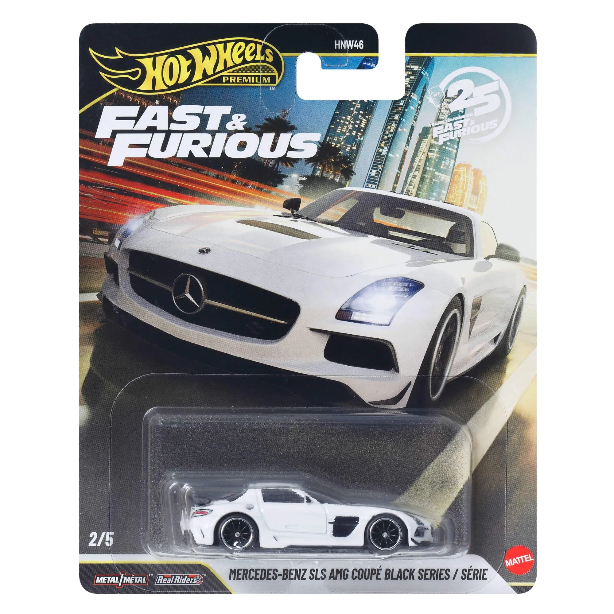 Hot Wheels Premium Fast & Furious Mercedes Benz AMG SLS Black Series F7
