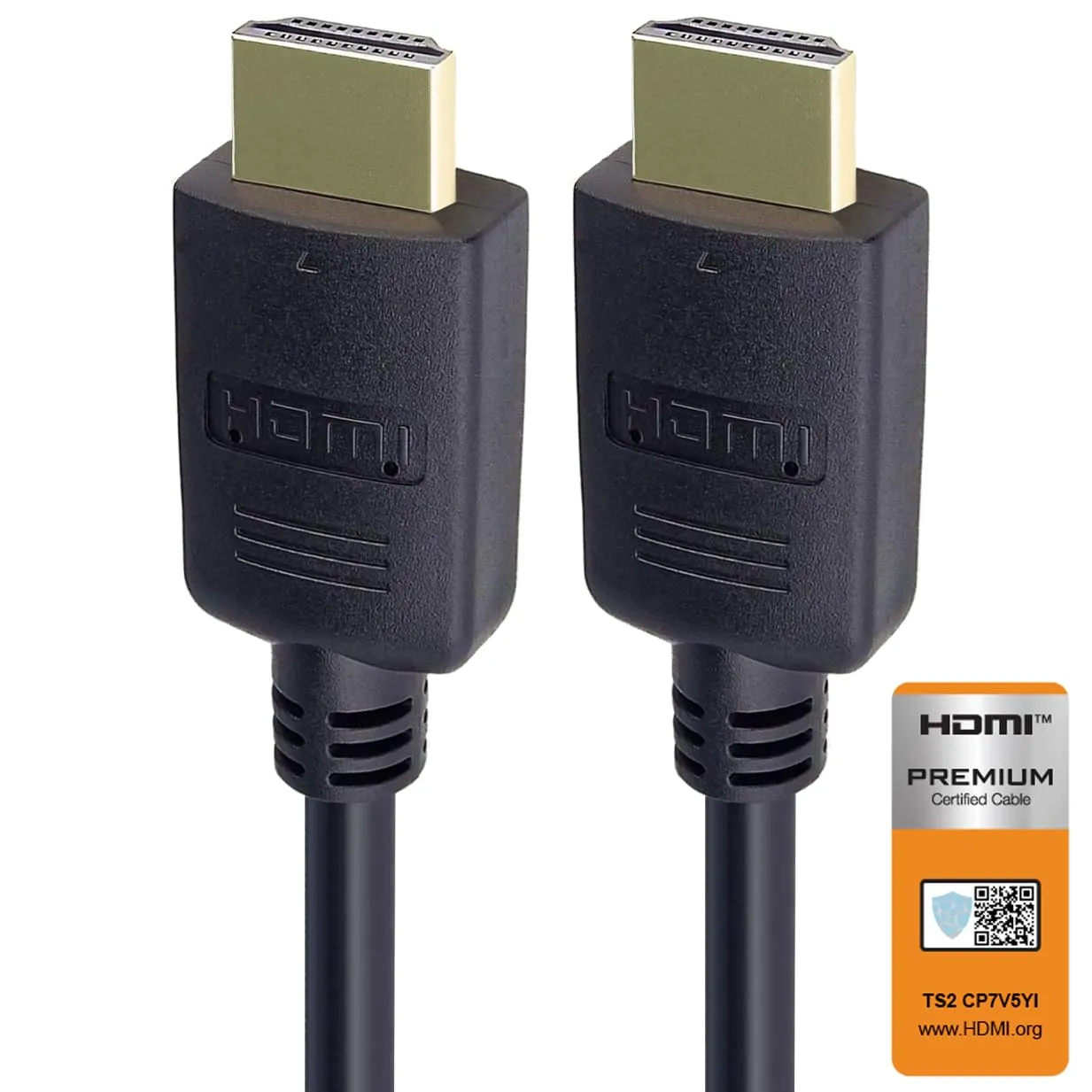 PremiumCord Cavo M/M Certificato HDMI 2.0B Ad Alta velocità 4K, 18 Gbps con Ethernet, Compatibile Video 4K@60Hz, Deep Color, 3D, Arc, HDR, Dolby TrueHD, Connettori Placcati Oro, Nero, 1,5 m