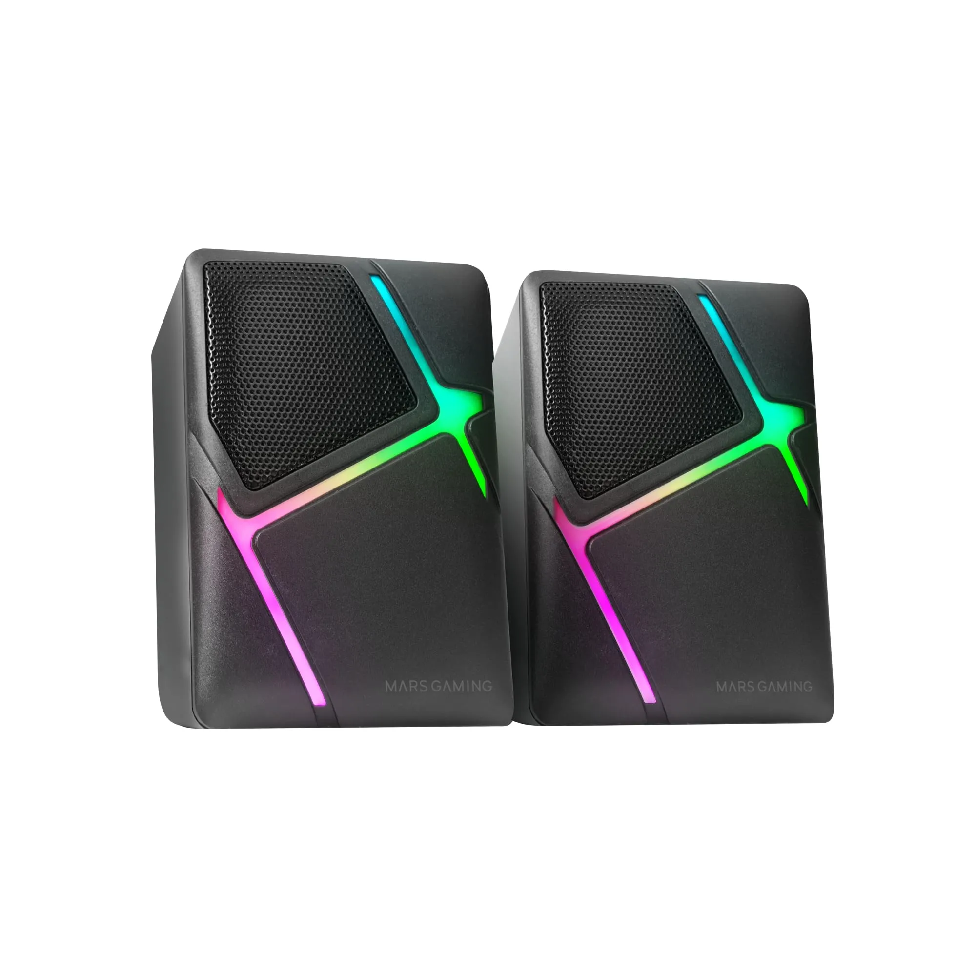 Mars Gaming MS1, Altoparlanti da Gioco 10W, sSubwoofer, 3.5mm Jack e USB, 6 Driver Audio