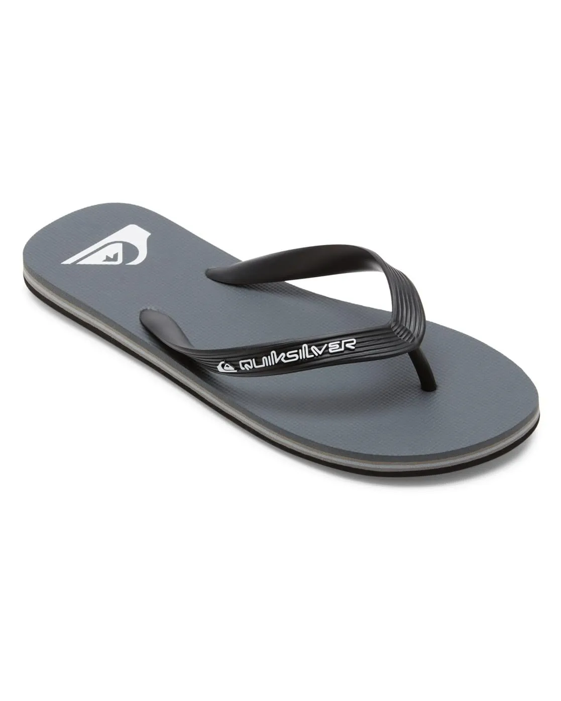 Quiksilver Sandalo da uomo Molokai Core, grigio 1, 43 EU, Grigio 1, 43 EU