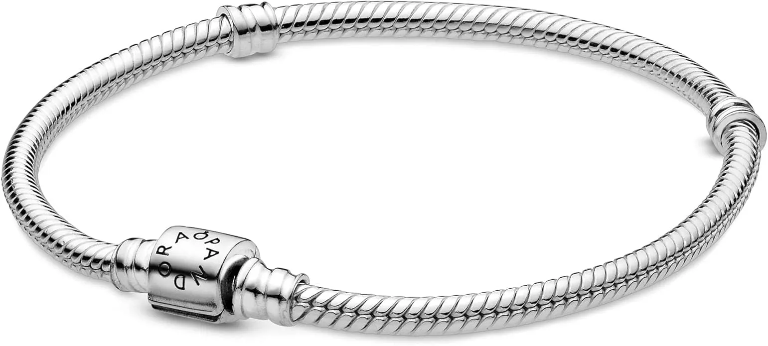 PANDORA Icons Bracciale in maglia snake in argento Sterling, 17