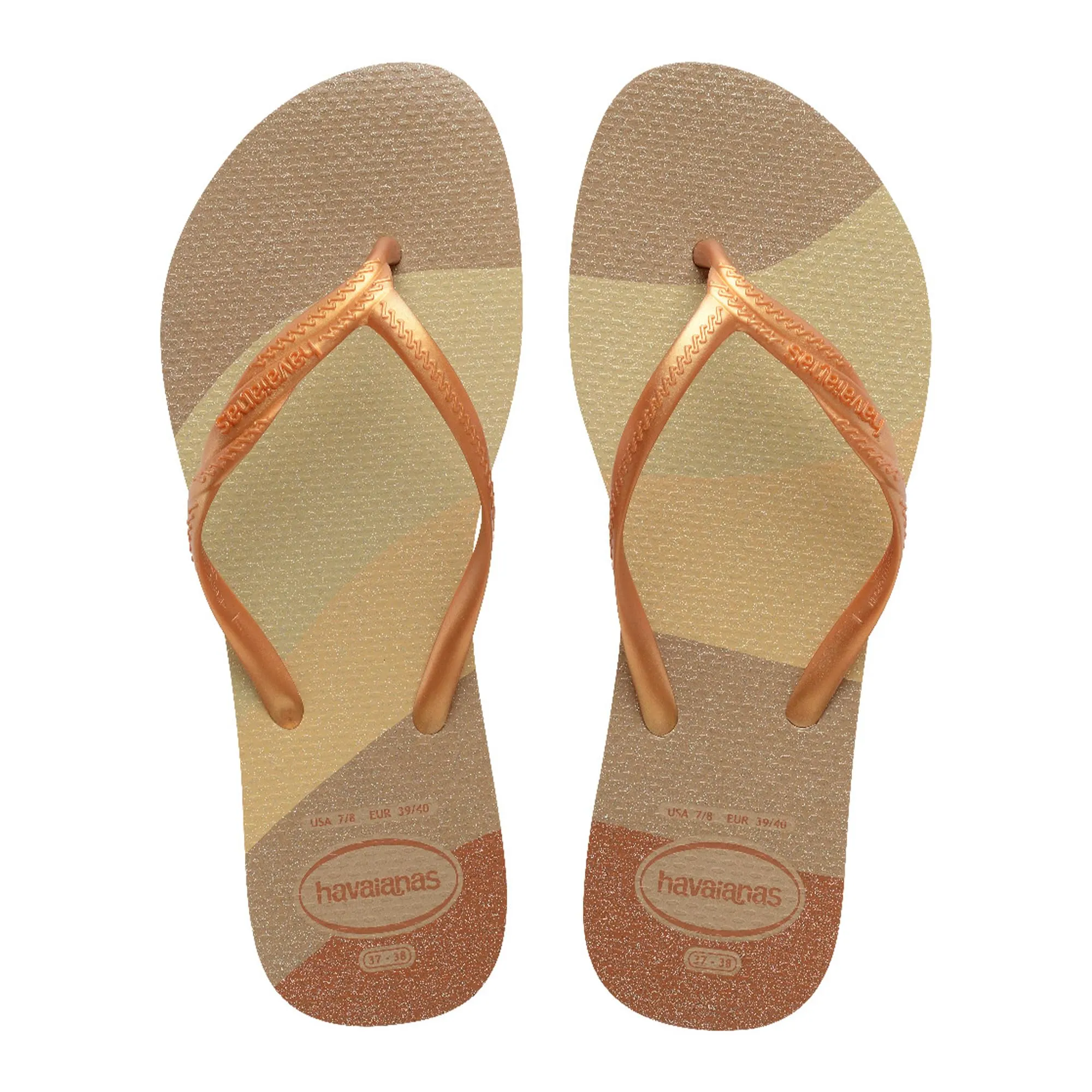 Havaianas Women Fantasia Gloss Beige 33 3.5 UK Child