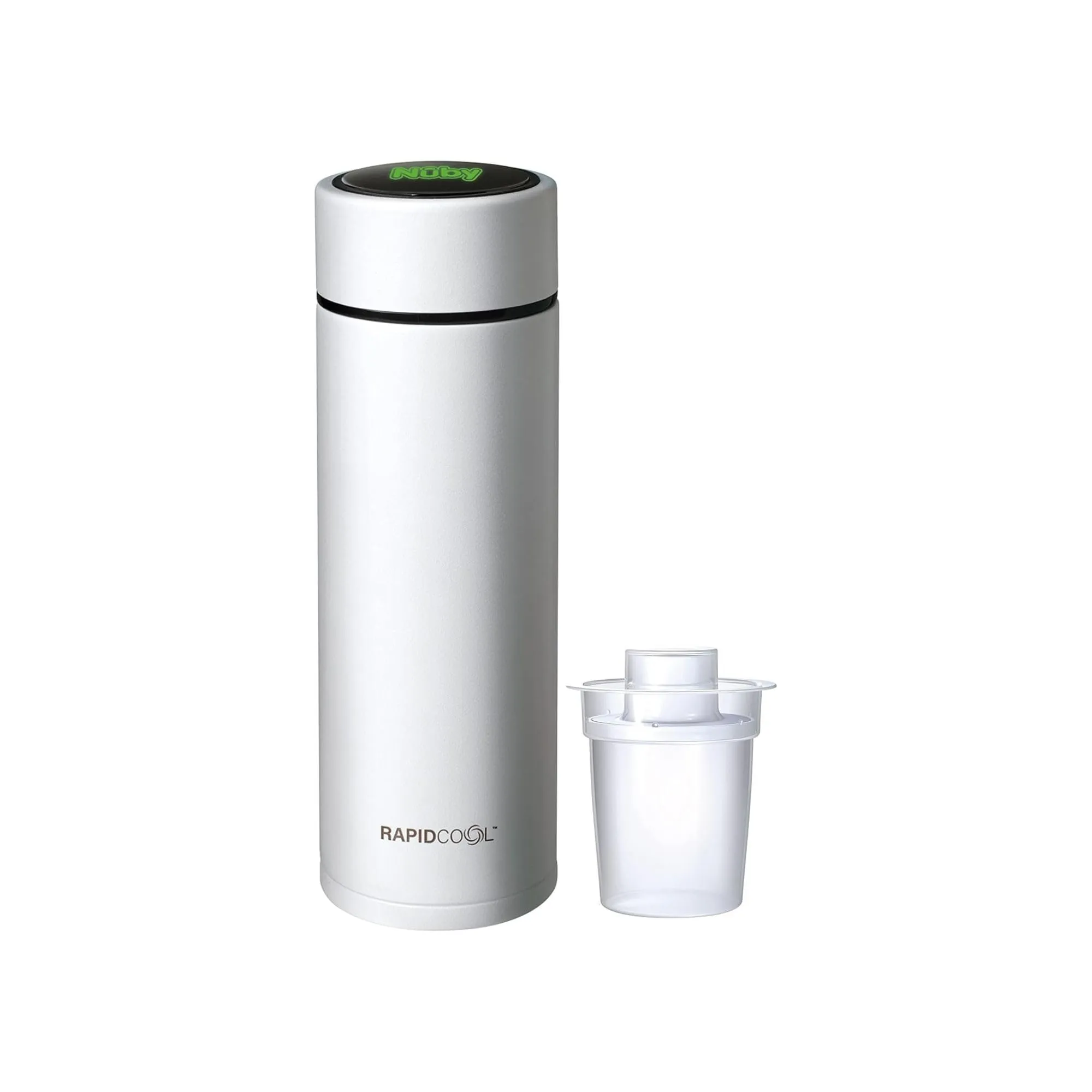 Nuby RapidCool Preparatore Biberon Portatile per Latte in Polvere, Bianco
