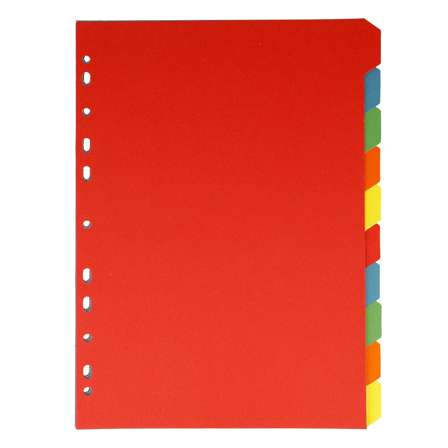 Westcott linguette per cartelle A4 | divisori per cartelle A4 | 10 linguette colorate in 5 colori come organizer per cartelle | robuste 160g/m² con perforazione Euro | E-2733312 00