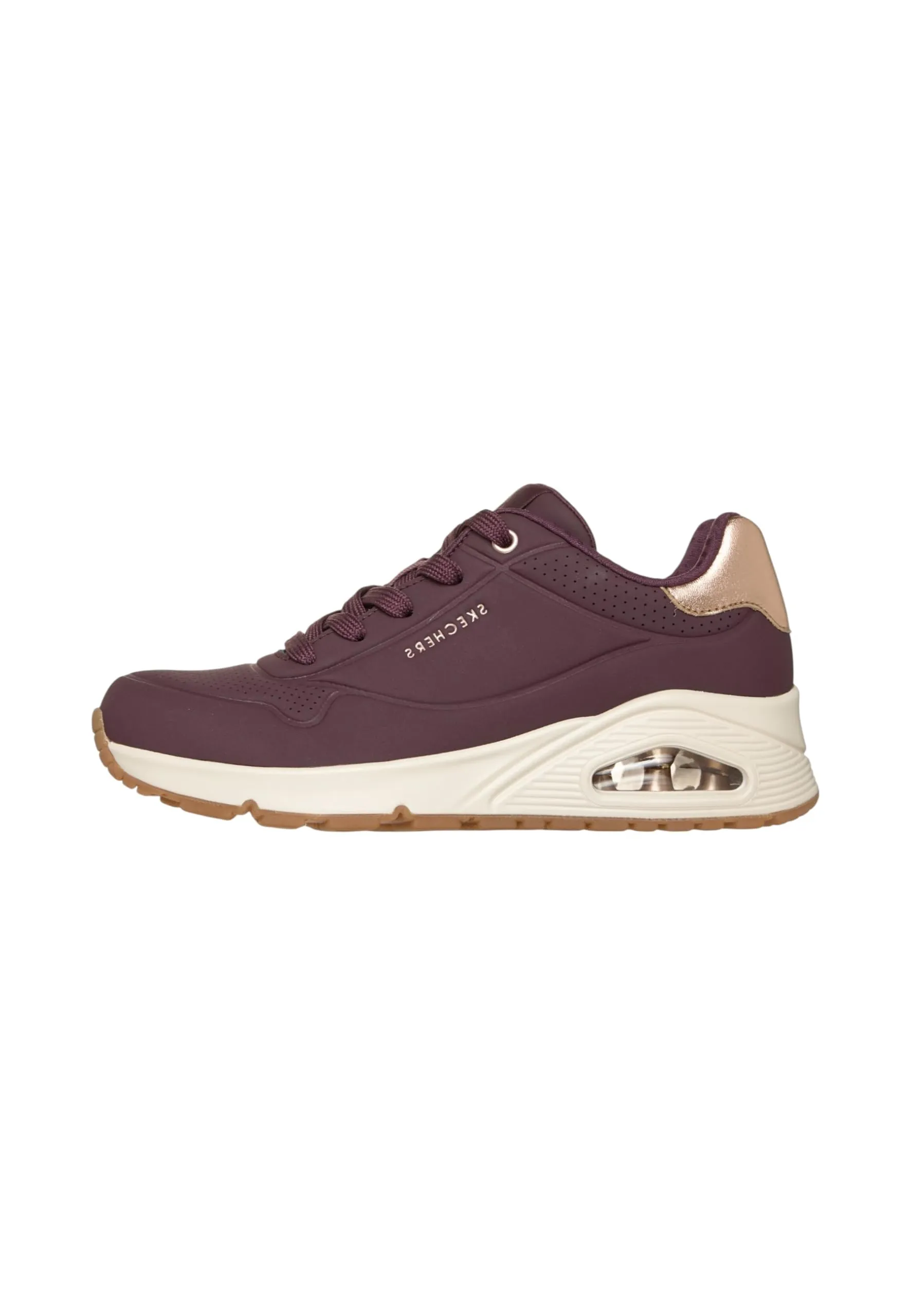 Skechers Scarpe da Ginnastica Uno Golden Air da Donna, Bordeaux, 4.5 UK