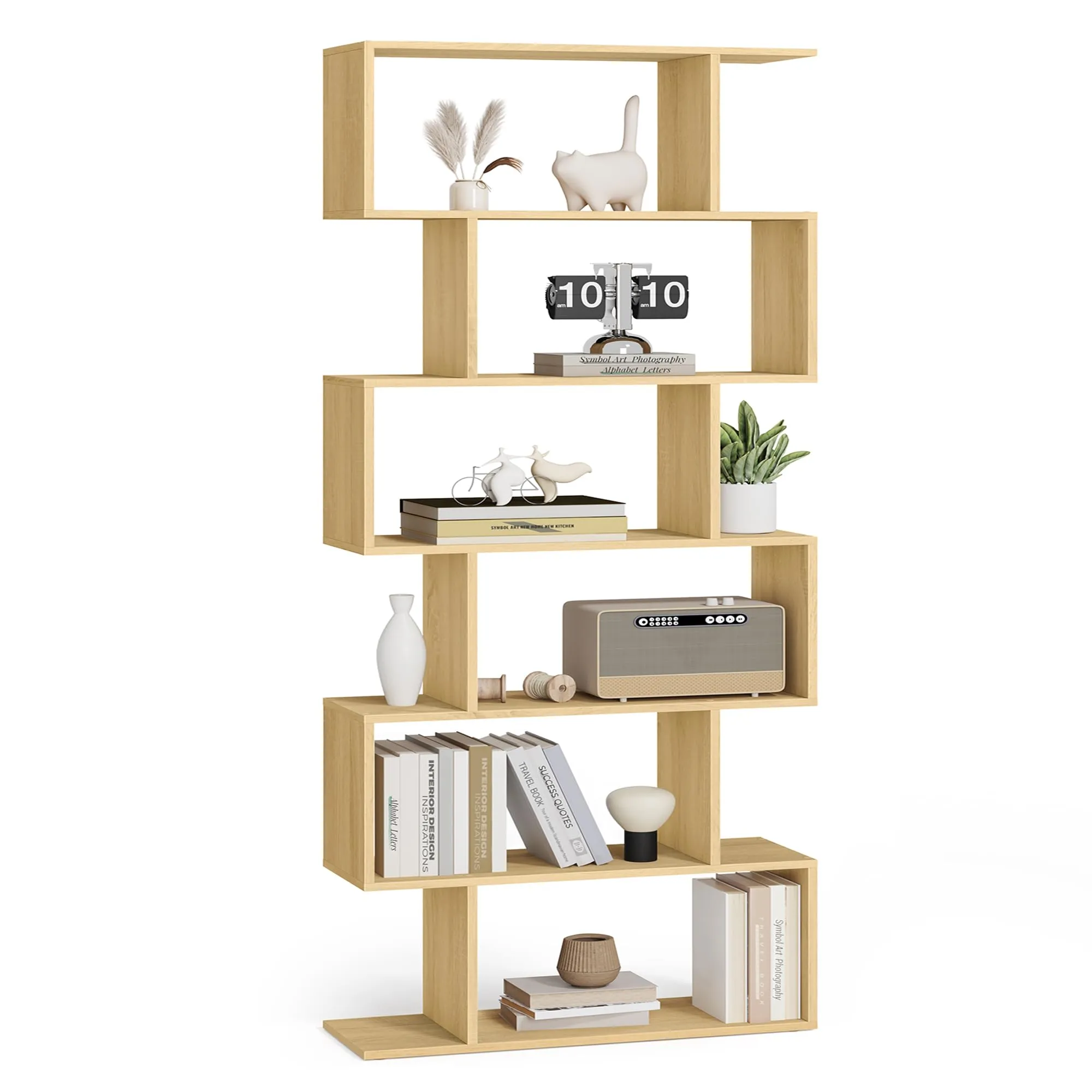 VASAGLE Scaffale a 6 Ripiani, Libreria, 70 x 24 x 191,6 cm