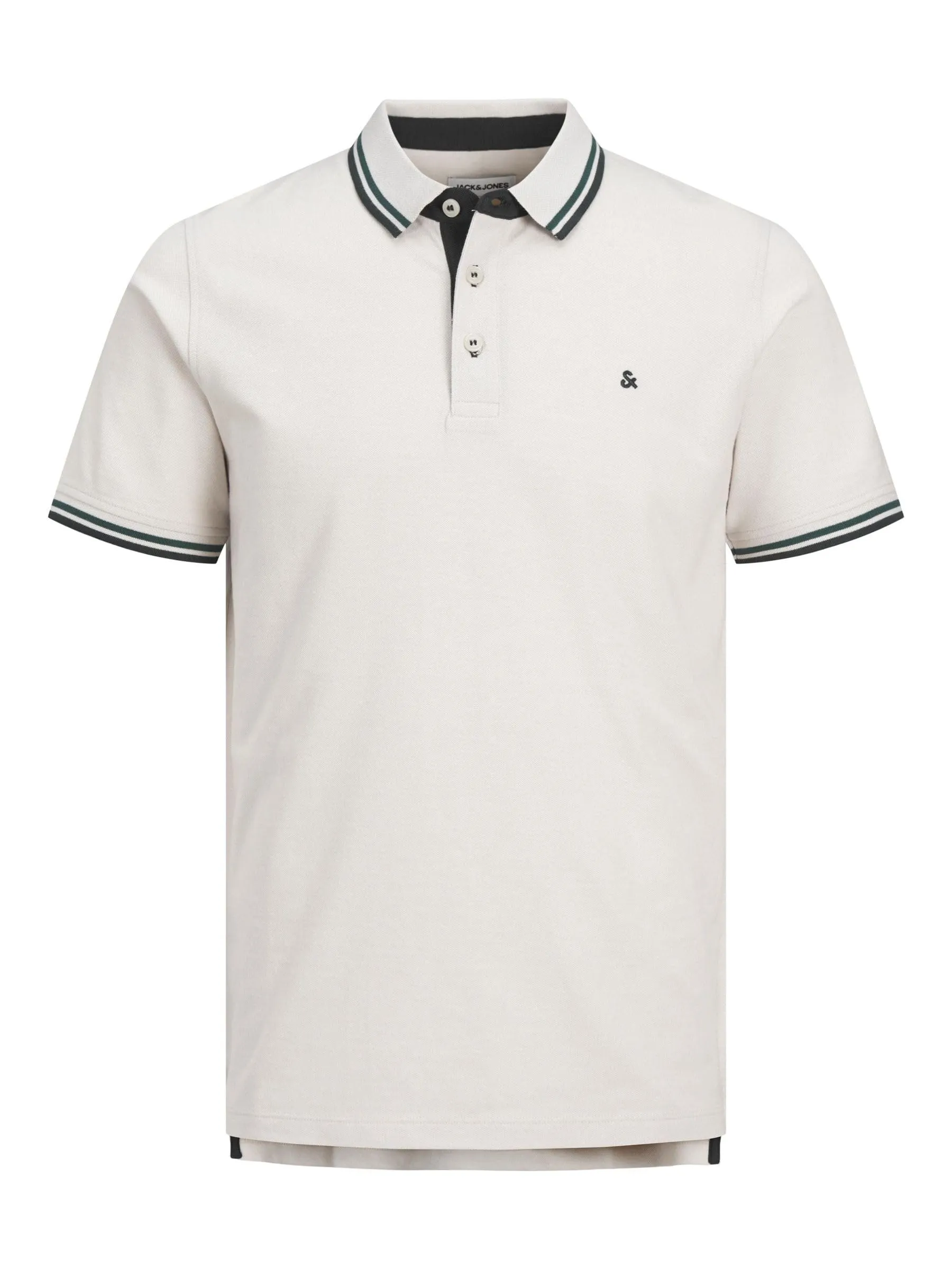 JACK & JONES Jjepaulos Polo SS Noos Maglietta, Beige - Blu, XS Uomo