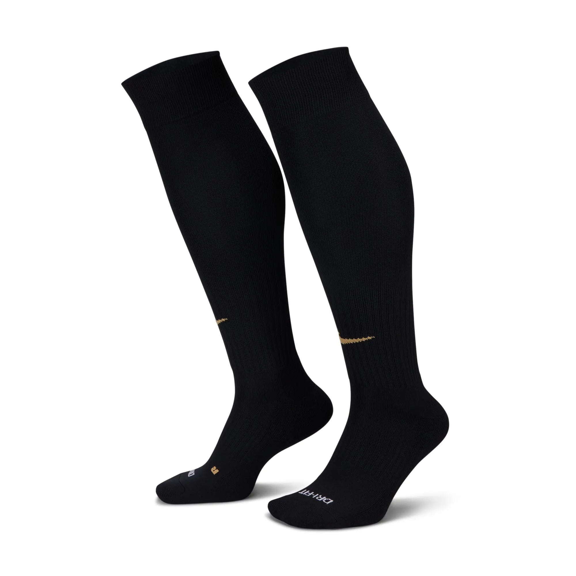 Nike U Nk Classic II CSH OTC Tm 132 Calzini Alti al Ginocchio, Black/Jersey Gold, S Unisex-Adulto