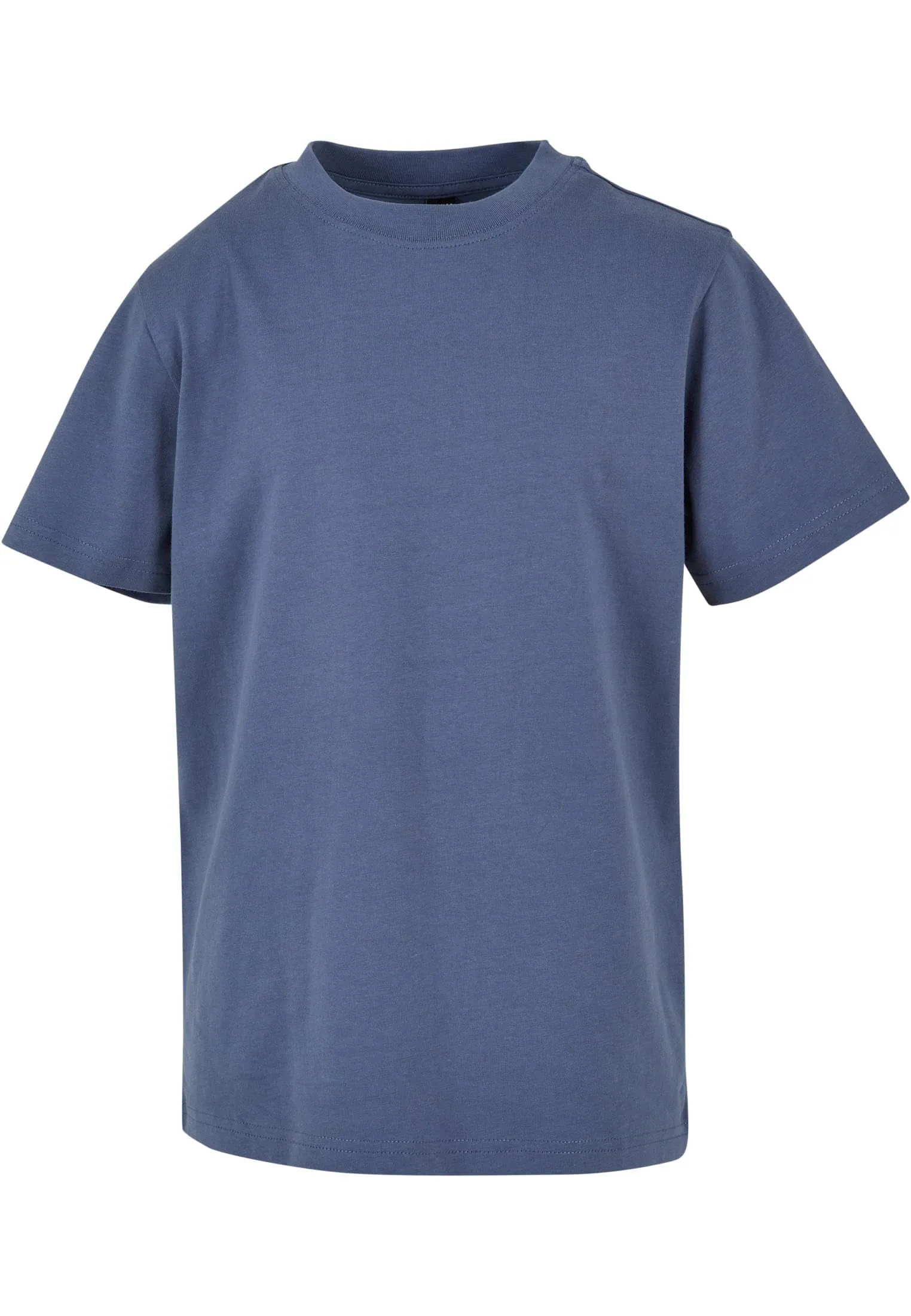 Build Your Brand Maglietta da Bambino Basic Tee, 100% Cotone, Taglie 110-164, Blu Vintage, 158 cm-164 cm