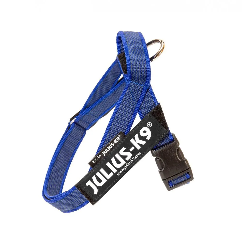 Julius-K9 Pettorina a Fascia Color & Gray, Taglia Mini-Mini, Blu/Grigio