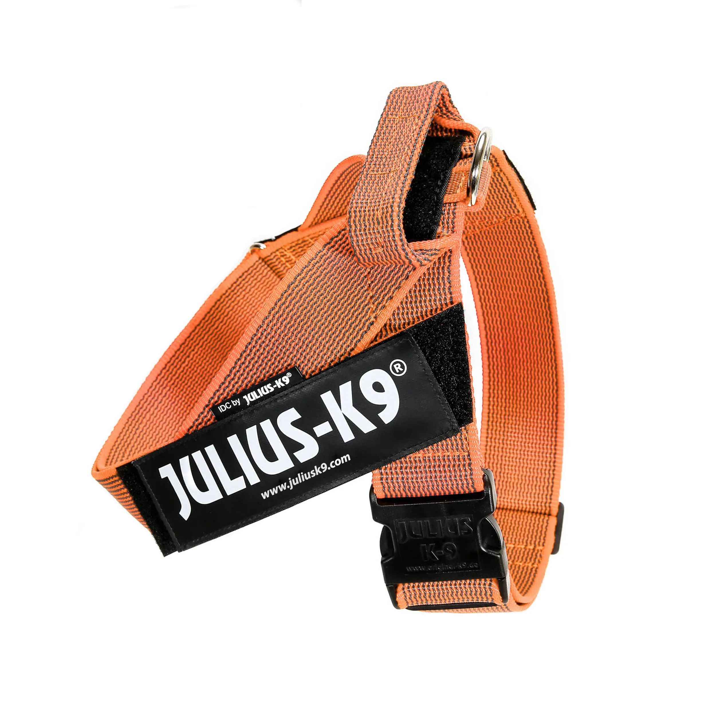 Julius-K9 Pettorina a Fascia Color & Gray, Taglia 3, Arancio/Grigio