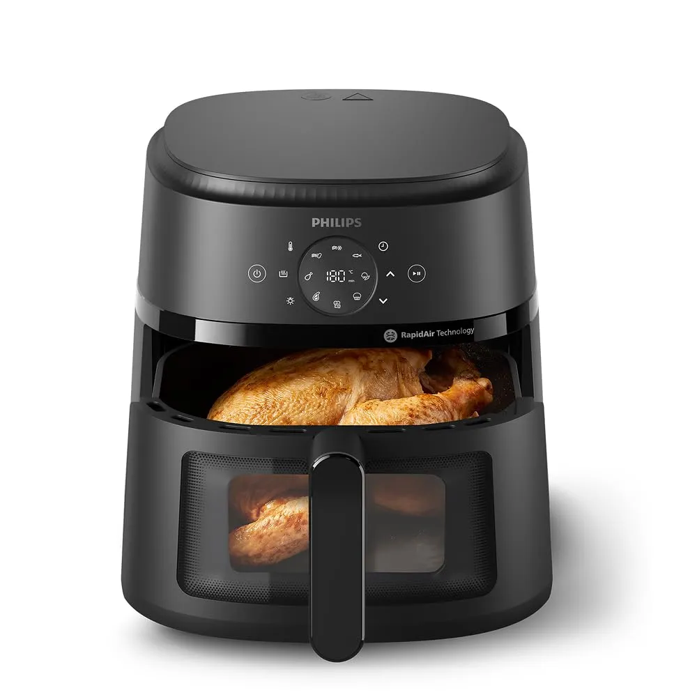 Philips Airfryer 2000 - Friggitrice ad aria 6.2L, Finestrella, 13 modalità