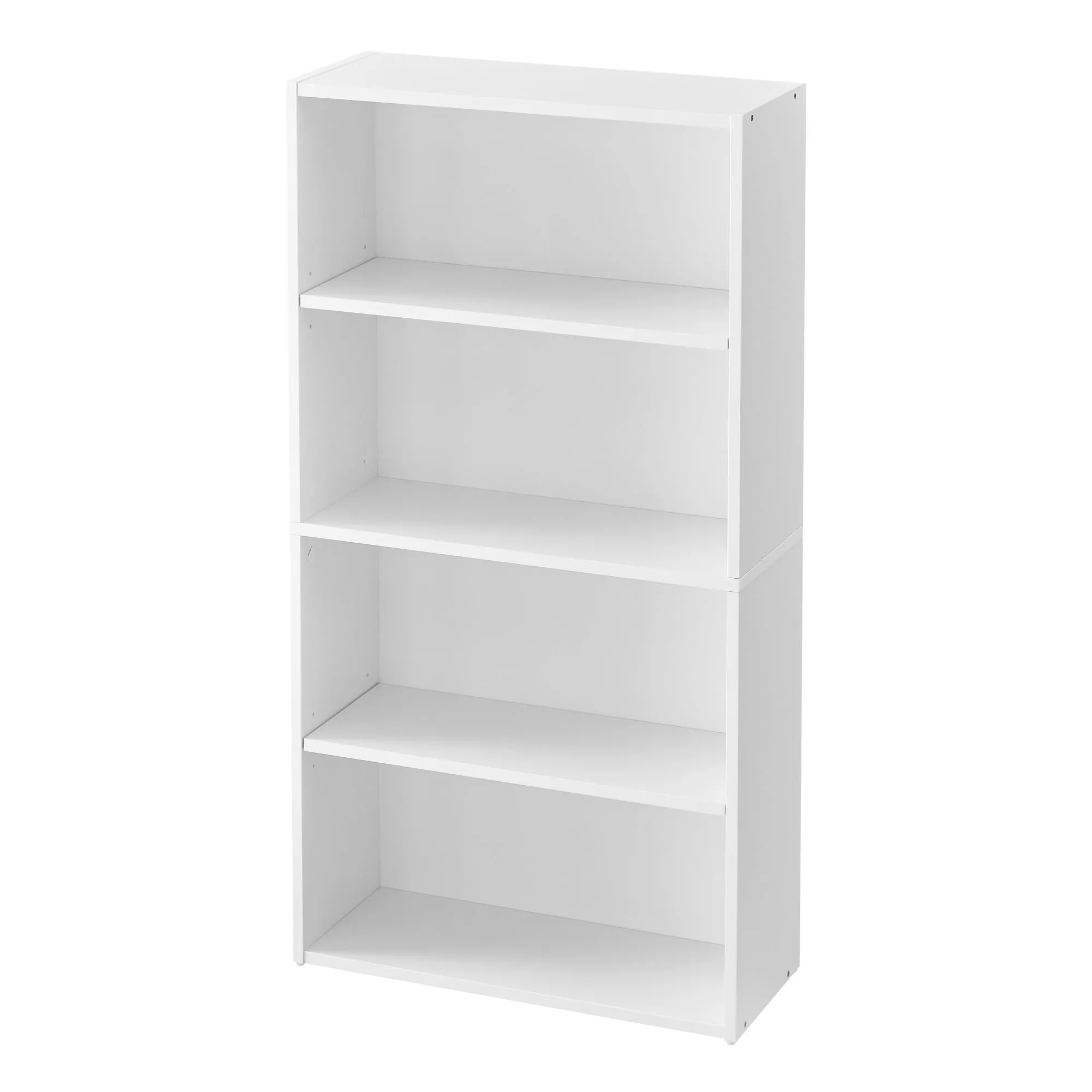 VASAGLE Scaffale a 4 Ripiani, Libreria, Scaffalatura Portaoggetti, Organizzatore con Scomparti, Ripiani Aperti e Regolabili, per Soggiorno, Ufficio, Camera da Letto, Bianco Nuvola LBC164T14