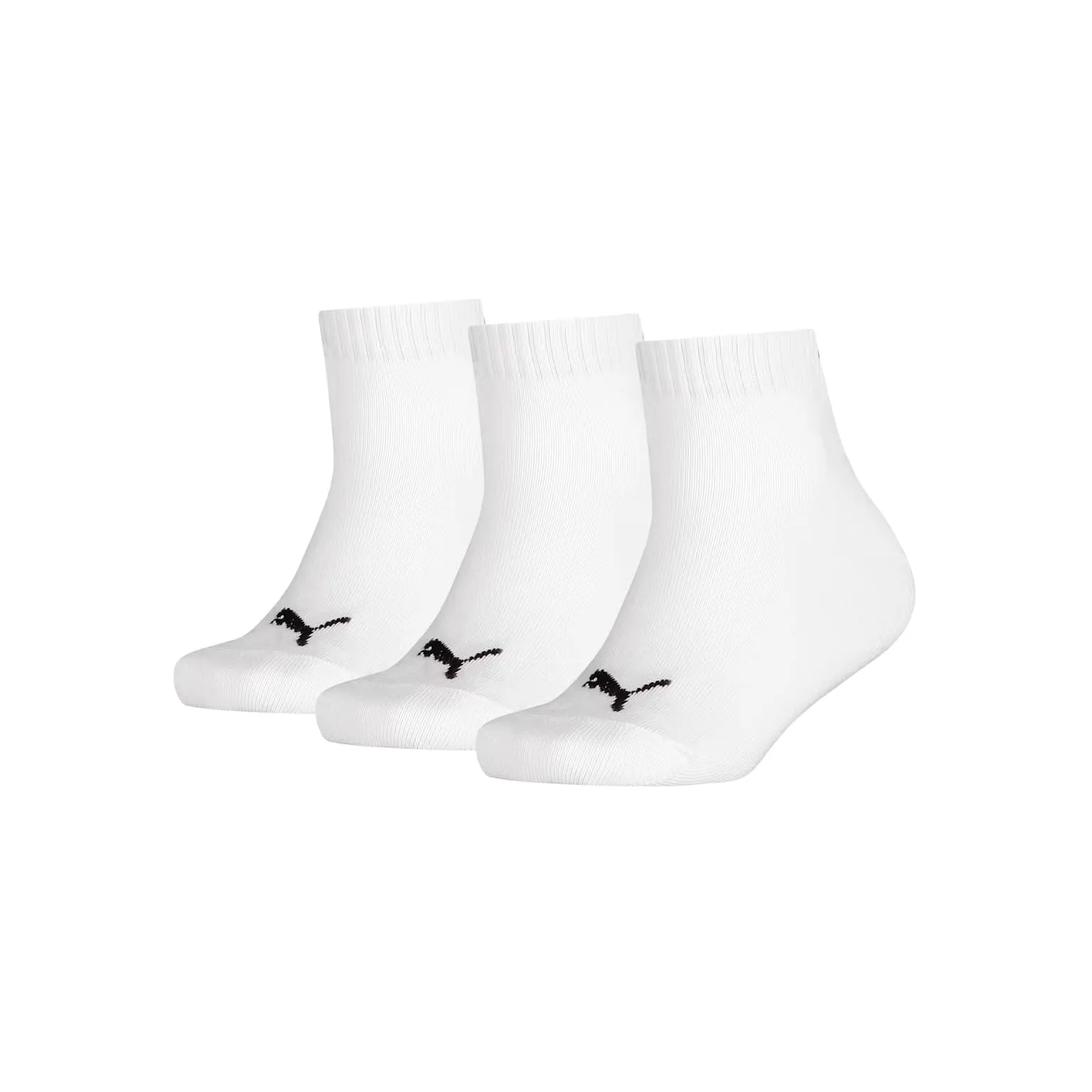 PUMA Quarter 3p, Calzini Unisex - Bambini e ragazzi, White - New, 23-26