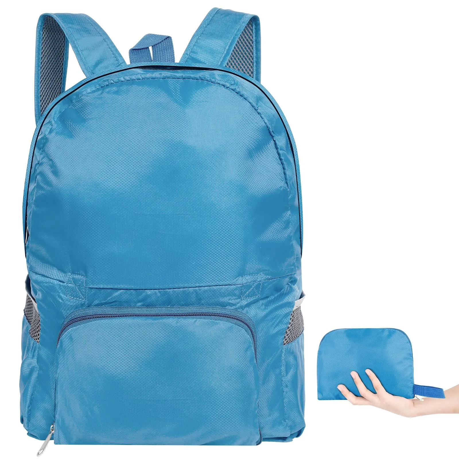 AiQInu Zaino Pieghevole Ultraleggeri, Impermeabile Multifunzione Zaino da Escursionismo Unisex zaino da viaggio Outdoor per Sport Arrampicata Campeggio Viaggio Ciclismo (Verde scuro)