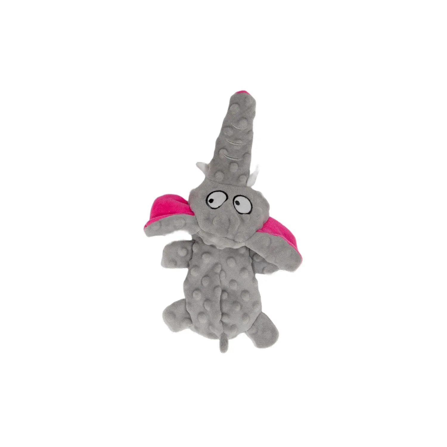 JACK AND VANILLA, Giocattolo interattivo per cani, a forma di elefante, 28 cm, grigio, stimola l'intelletto, morbido e durevole, ideale per cani piccoli e medi, facile da mantenere, modello Bubble