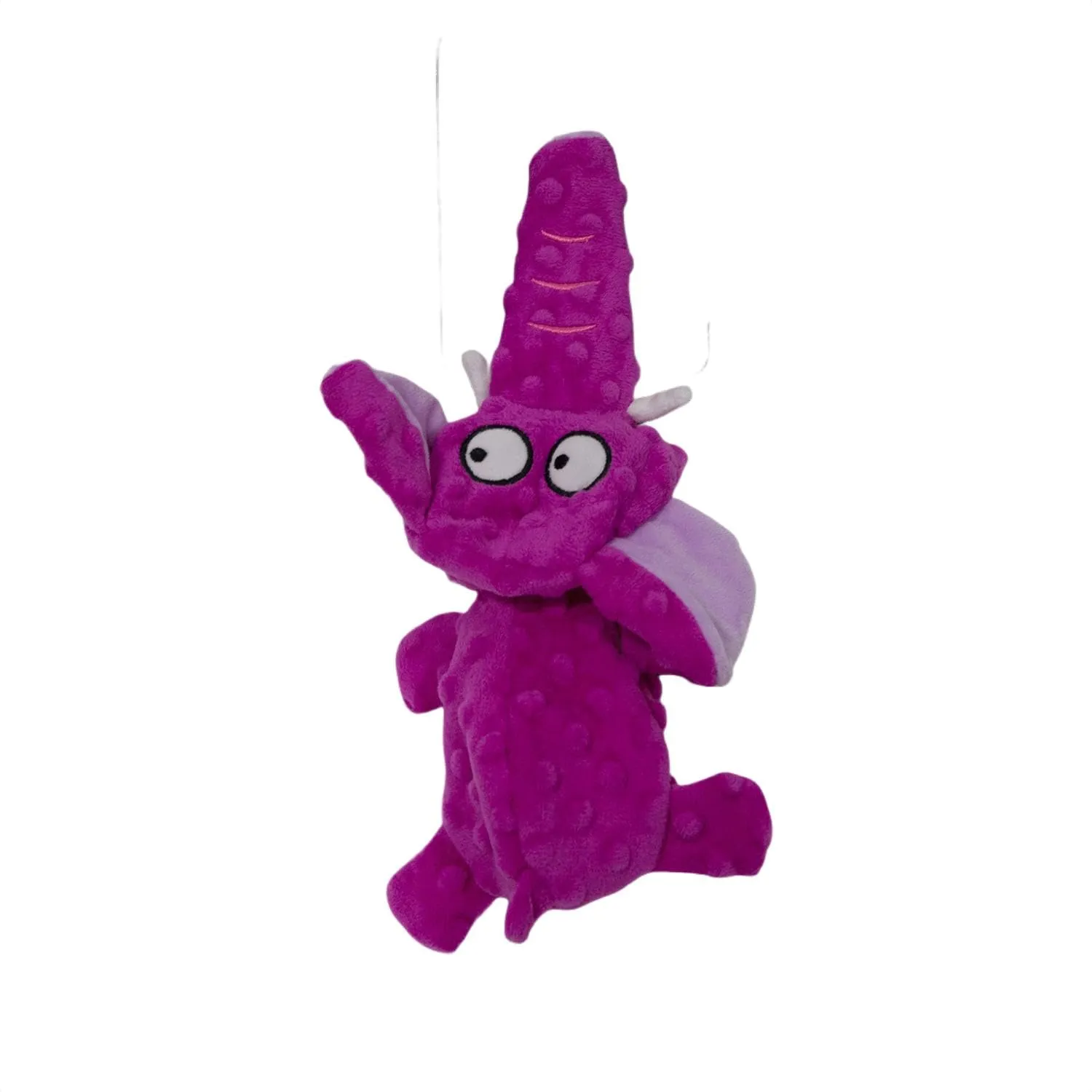 JACK AND VANILLA, Giocattolo interattivo in peluche per cani, a forma di elefante, morbido e durevole, ideale per il gioco, 28 cm, colore rosa, modello Bubble Plush