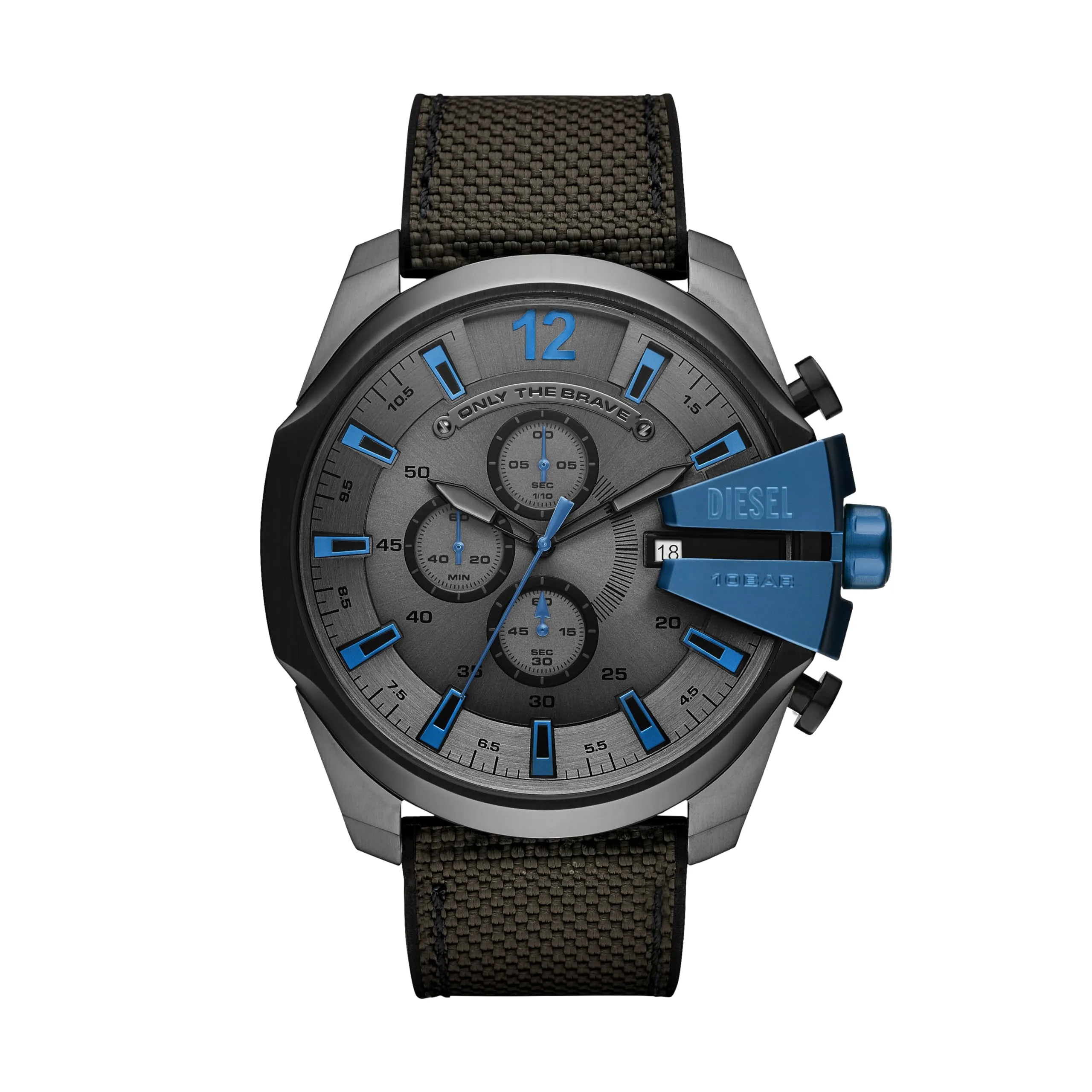 Diesel Orologio Cronografo Quarzo Uomo con Cinturino in Nylon DZ4500