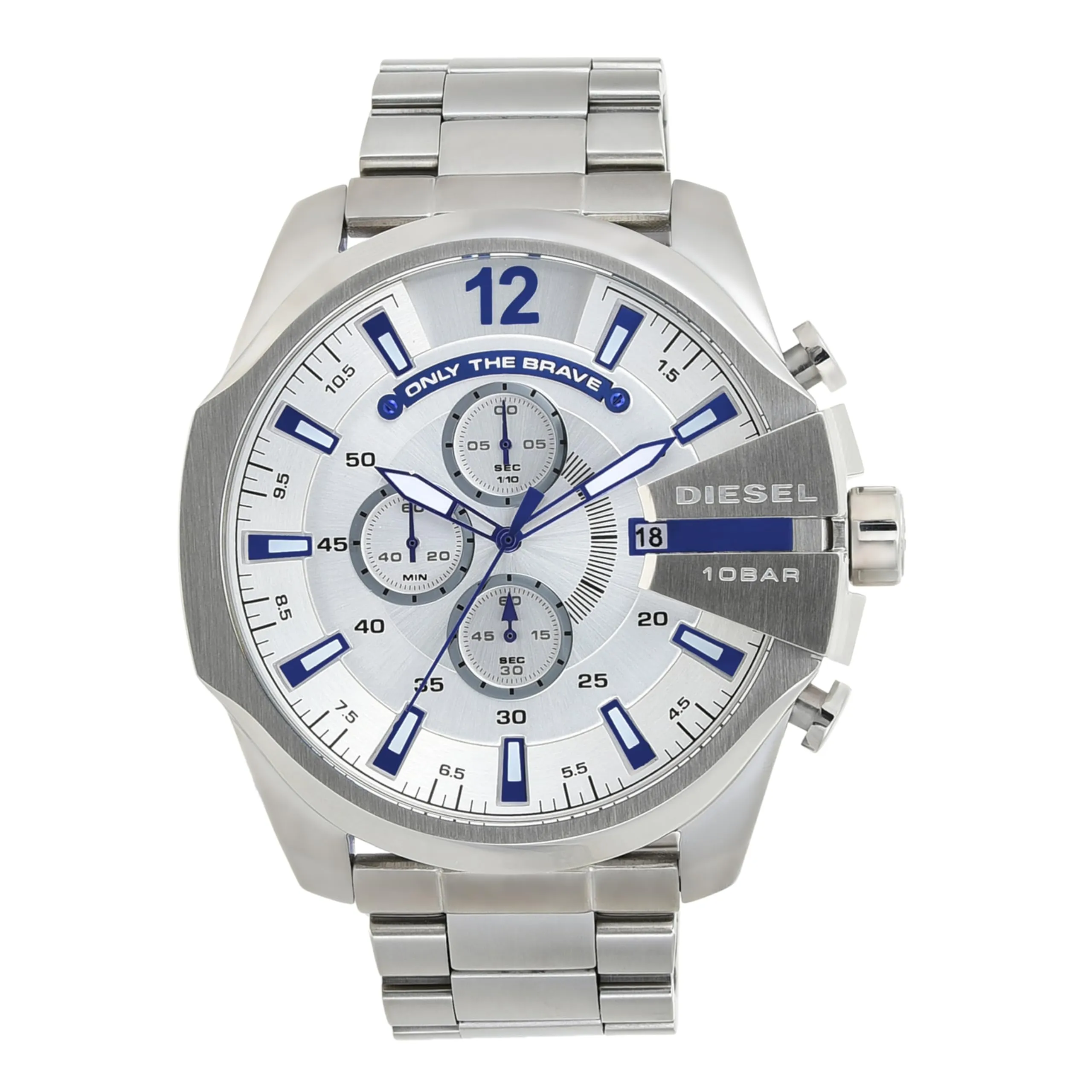 Diesel Orologio Cronografo Quarzo Uomo con Cinturino in Acciaio Inox DZ4477