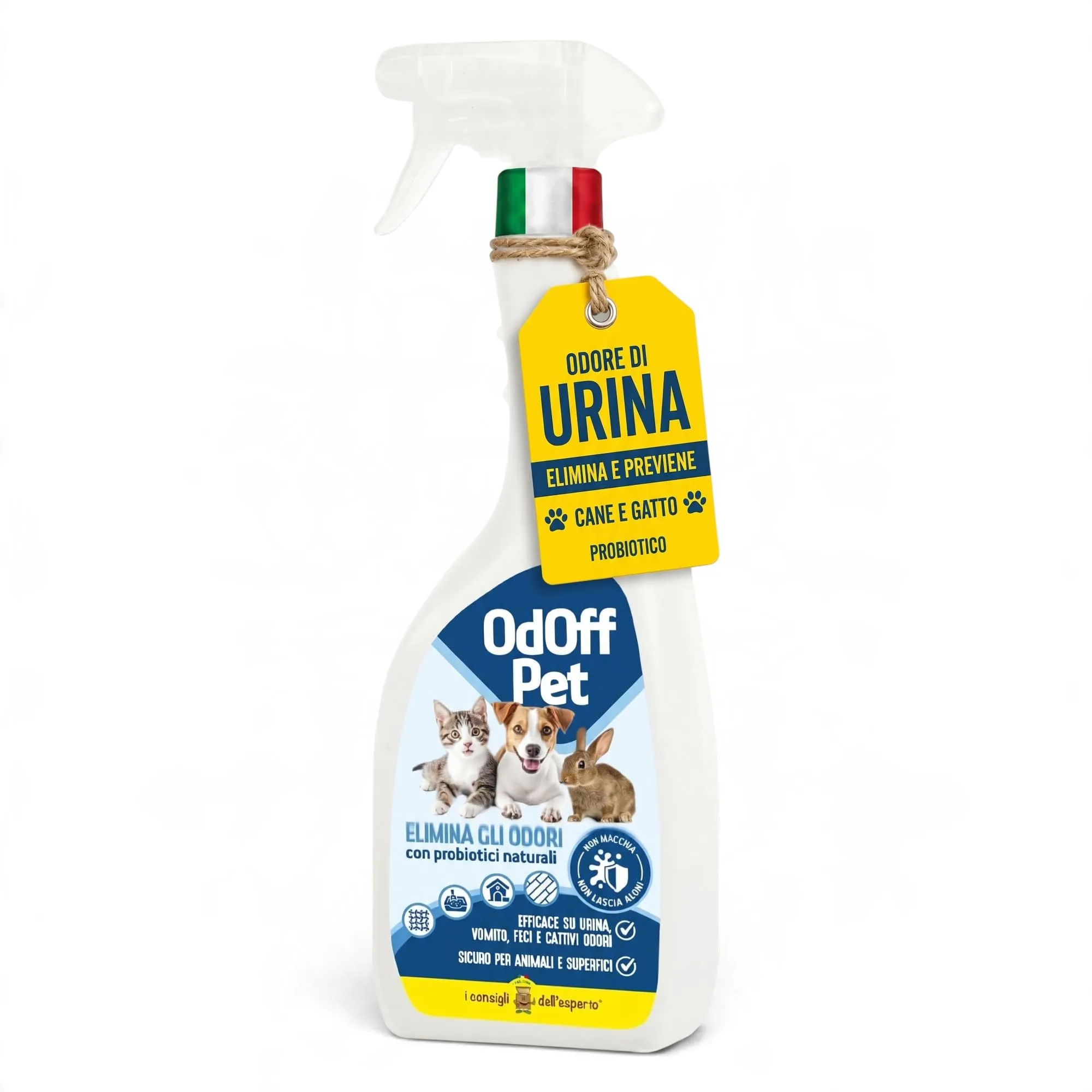 ODOFF PET Probiotico Elimina e Previene l'Odore di Pipì di Cane e Gatto