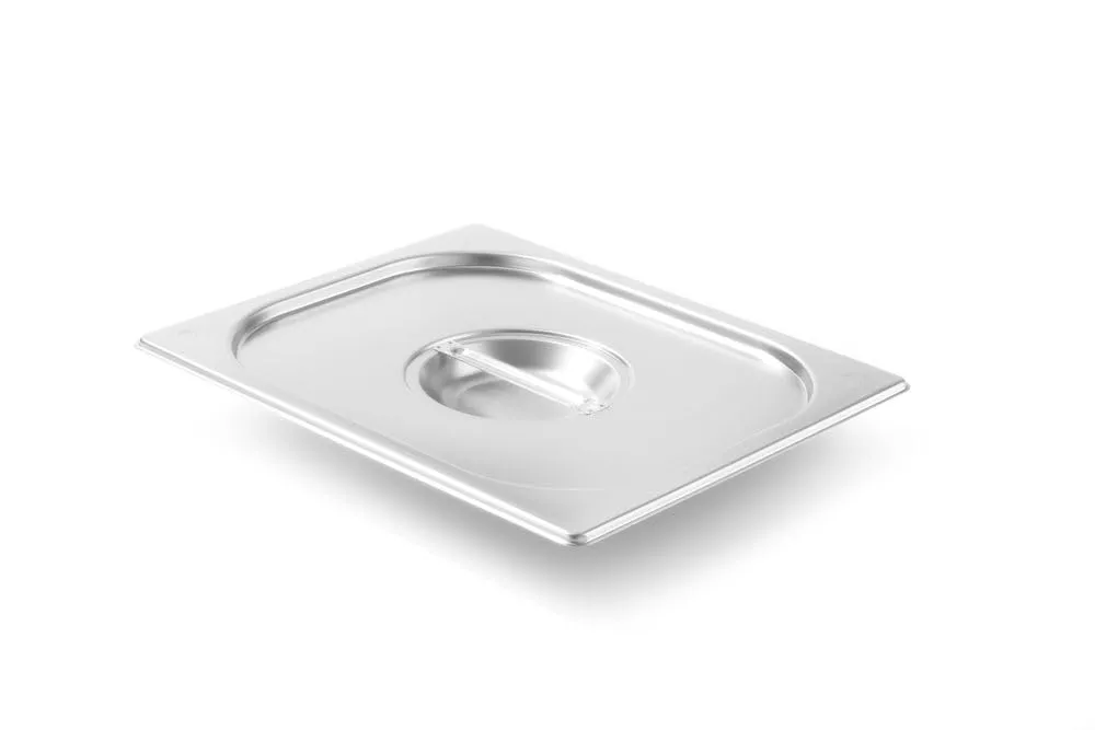 HENDI Coperchio Gastronorm GN 1/2, Kitchen Line, resistenza termica -40 °C a 250 °C, 265x325mm, spessore 0,7mm, acciaio inox