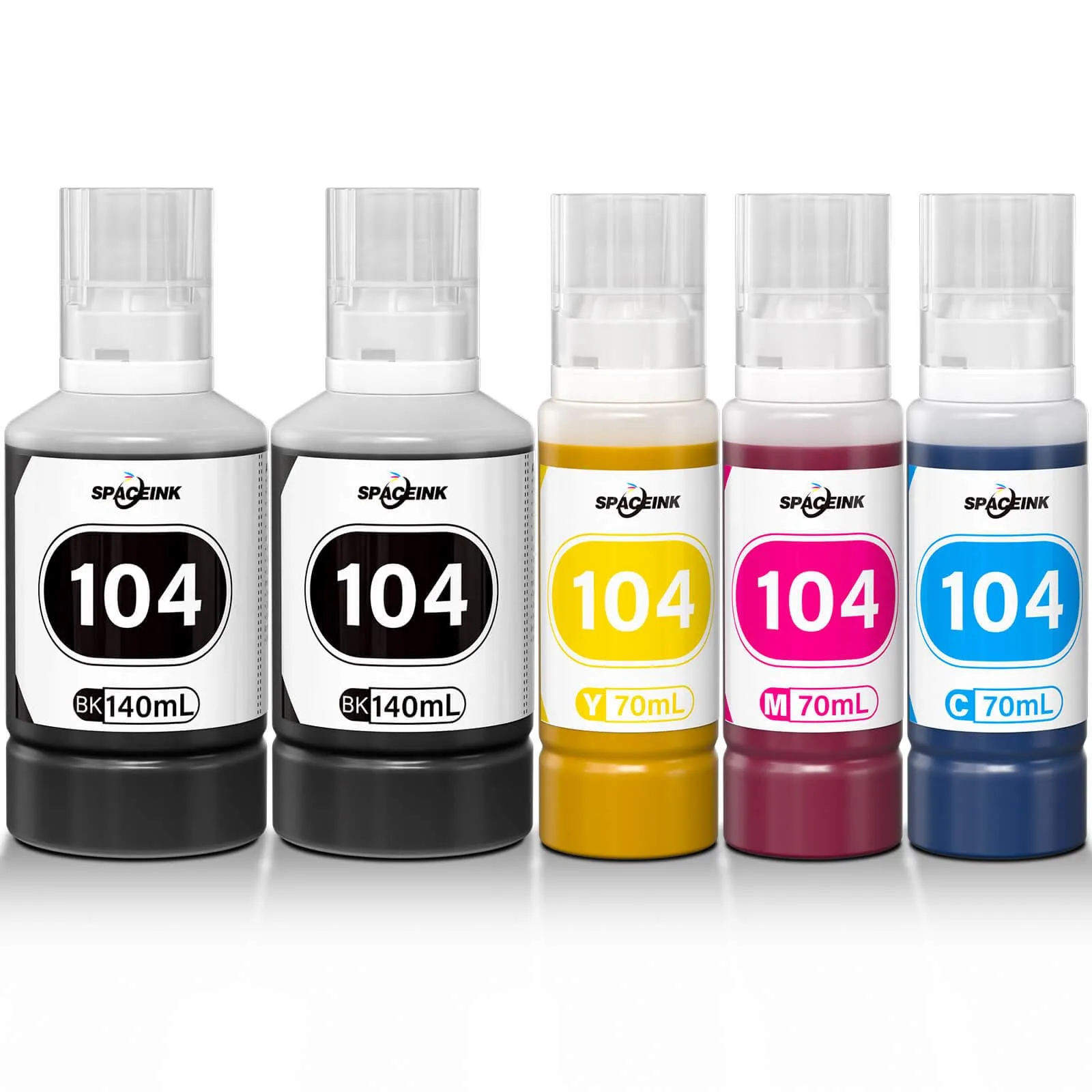 Inchiostro 104 Multipack compatibile per Epson 104 inchiostro ET-2820 ET-4800 ET-2870 ET-2810 ET-2862 ET-2826 ET-2856 ET-4810 ET-2811 ET-2812 ET-2814 ET-2814 Et. T-2815 Stampanti ET-2821 ET-2710 ET