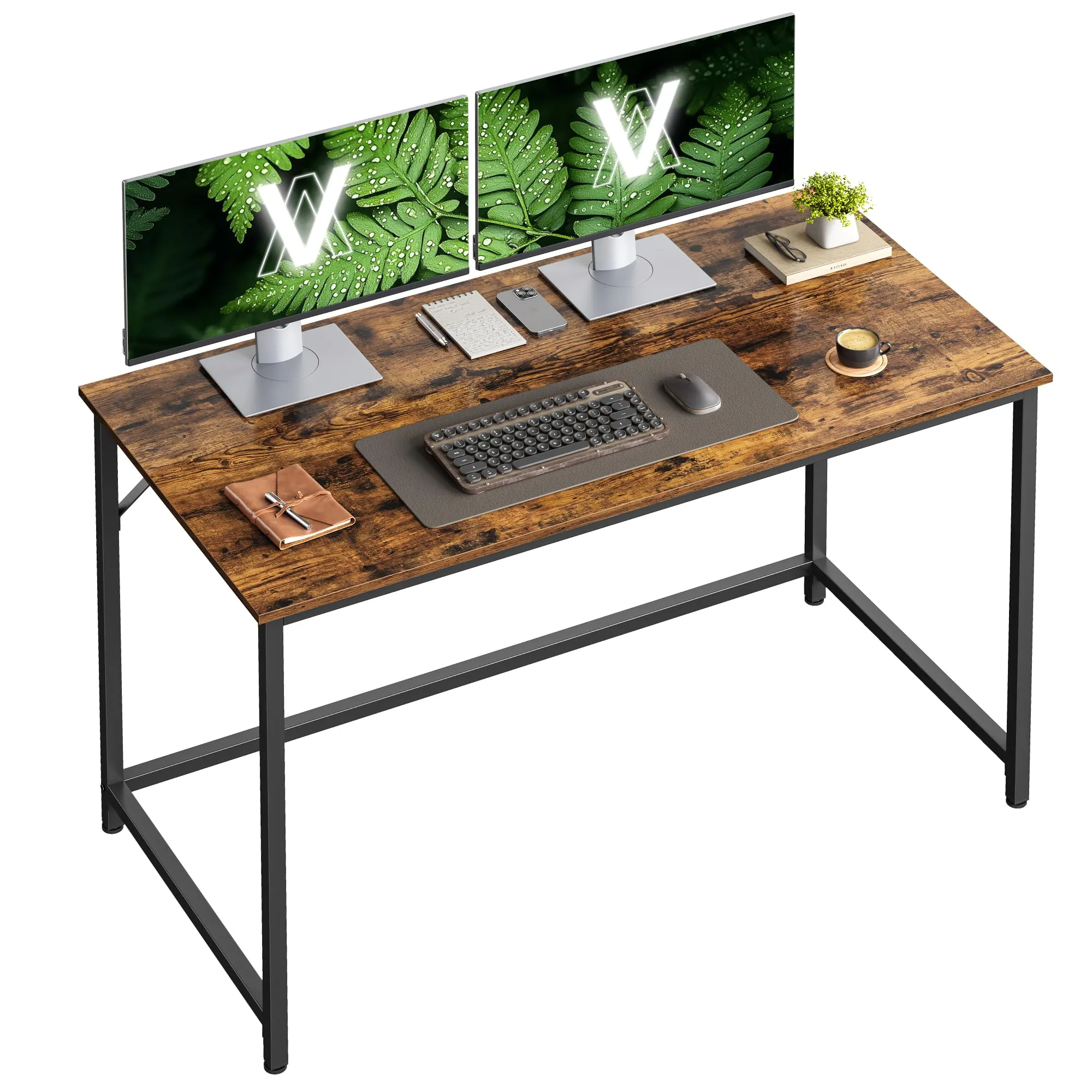 VASAGLE Scrivania per Computer, Postazione Lavoro, 120 x 60 x 76 cm