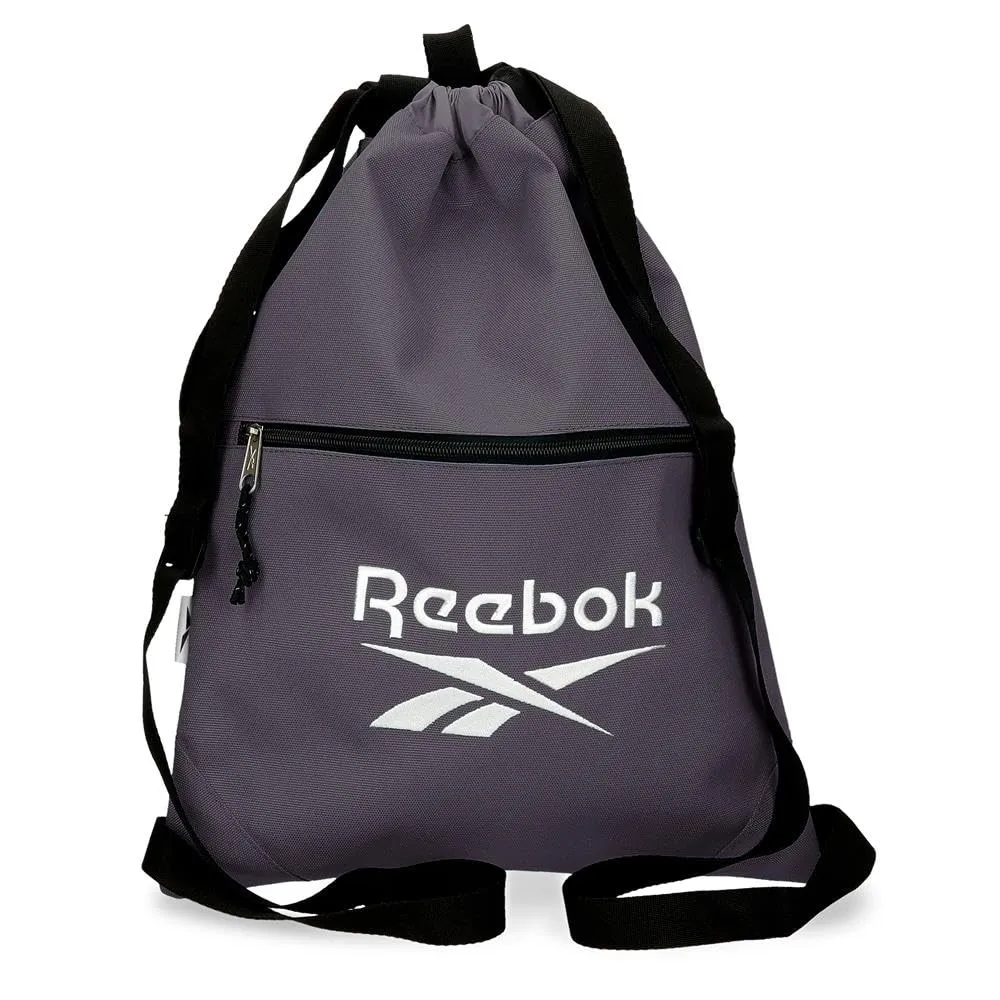 Reebok Boston Zaino Sacco con cerniera Grigio 35 x 46 cm Poliestere by Joumma Bags, grigio, 35x46x0.5 cms, Zaino Sacco Con Cerniera