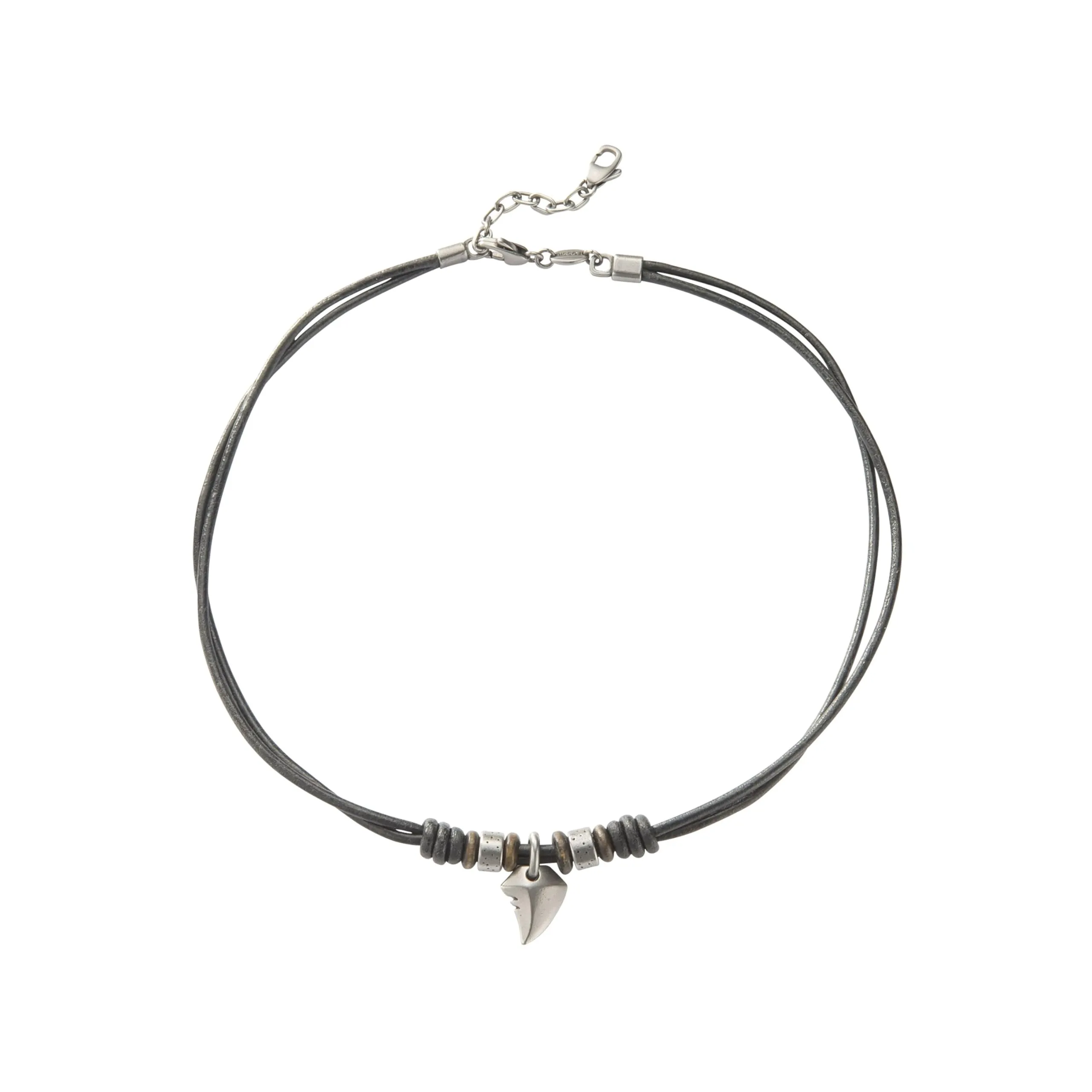 Fossil Men's Leather with lobster clasp closure necklace