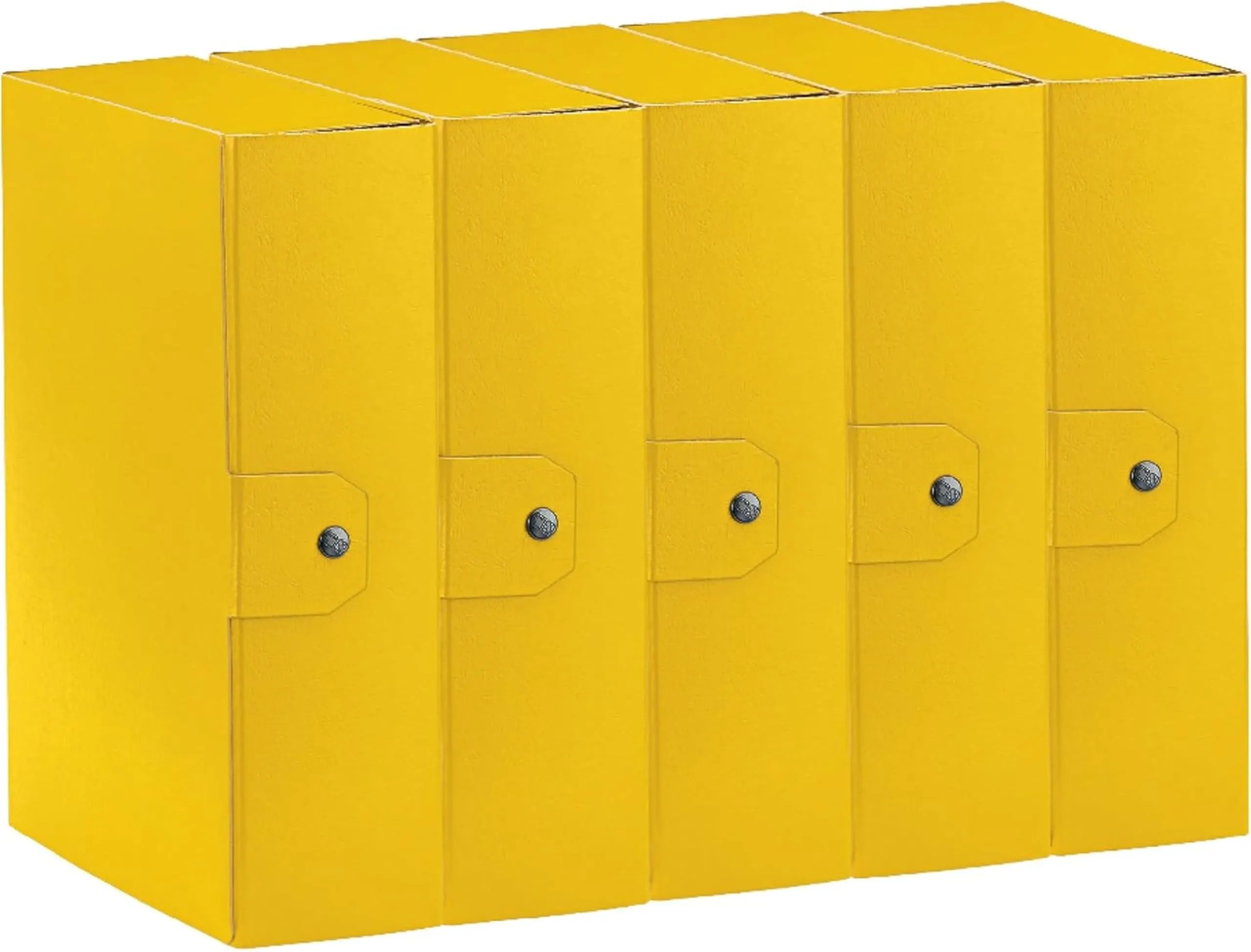 Esselte C30 EUROBOX 5 Cartelle Progetti Archivio 25x35cm Dorso 10cm Giallo