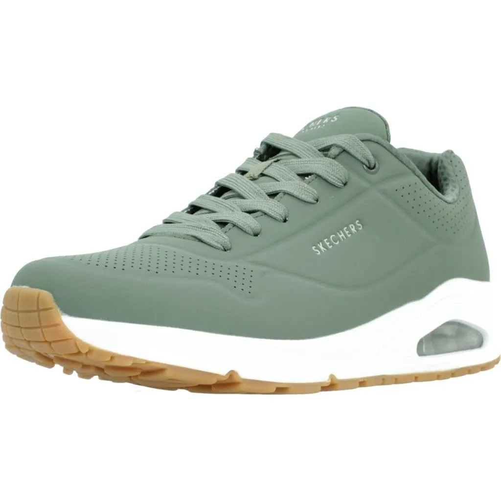 Skechers Uno Stand On Air, Scarpe da Ginnastica Uomo, Olive White Gum, 42 EU