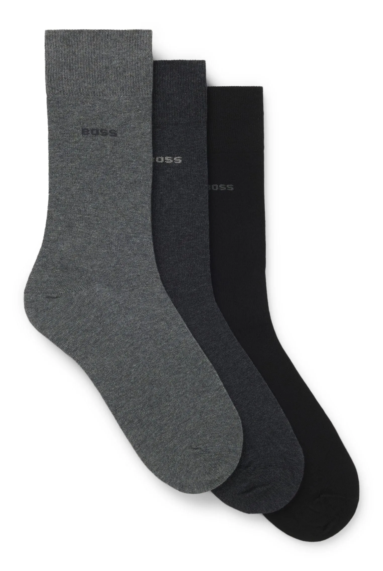 BOSS 3P RS Uni CC, REGULAR_SOCKS Uomini, Medium Grey31, 47-50