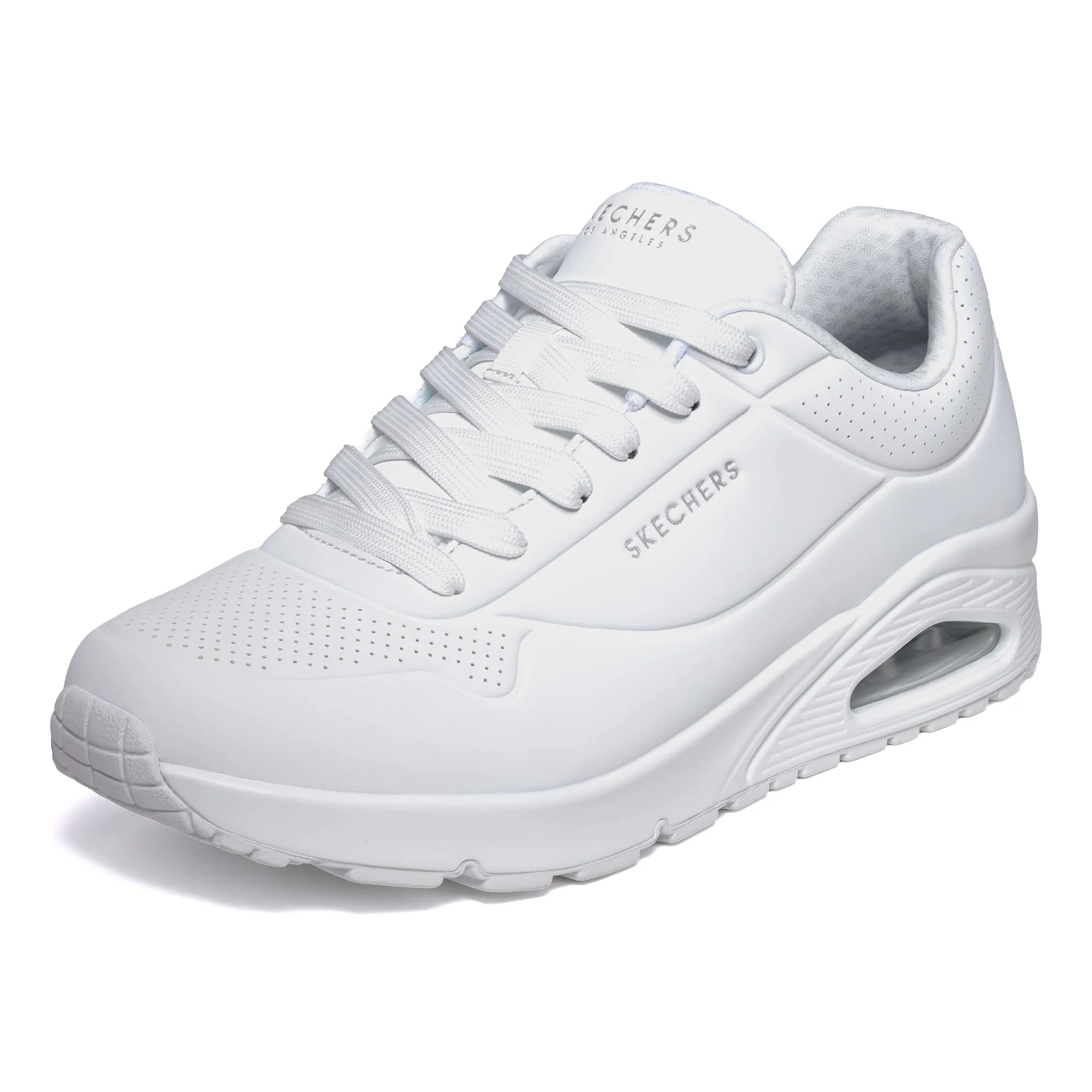 Skechers Uno Stand On Air, Scarpe da ginnastica Uomo, White Durabuck Mesh, 40 EU