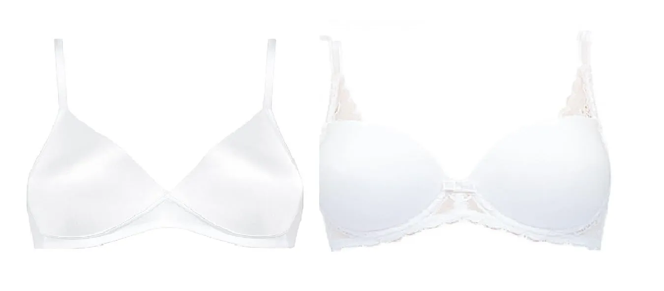 Triumph Bralette Weiß 85A Schalen BH mit Bügel Weiß 85A
