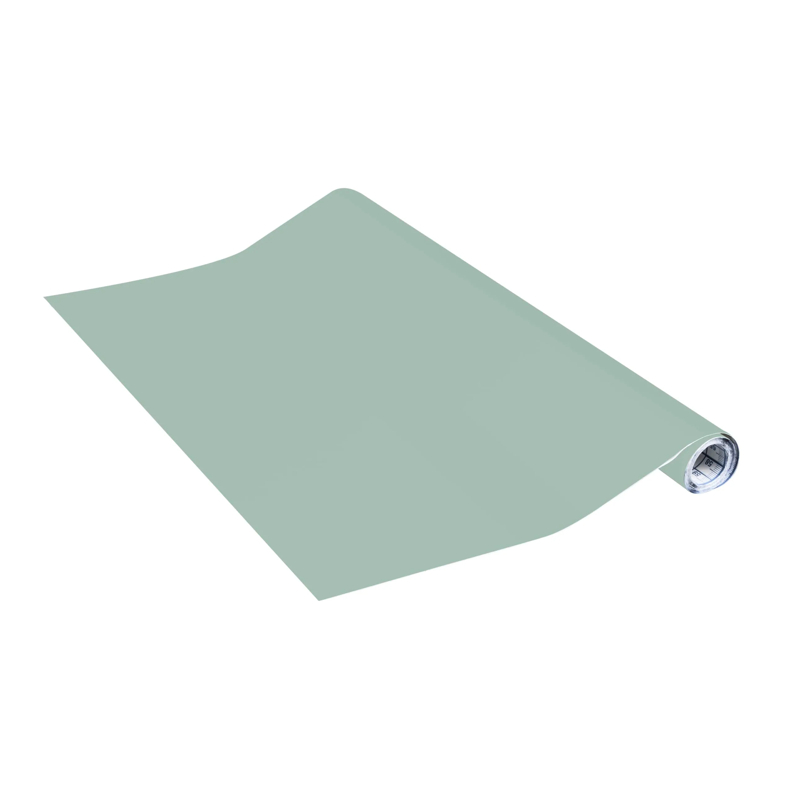 Vénilia Unimat - Pellicola adesiva per mobili, colore verde salvia, 45 cm x 2 m, pellicola autoadesiva per mobili, carta da parati, pellicola decorativa, in PVC senza ftalati, prodotto in UE