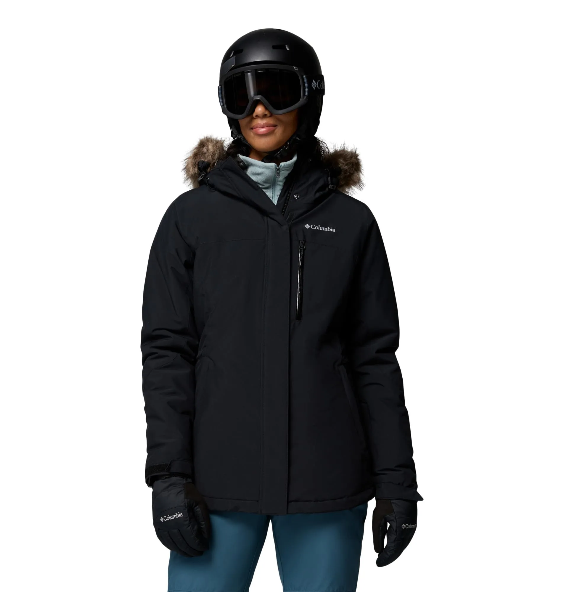 Columbia Ava Alpine II Insulated Jacket, Isolamento termico, Materiale traspirante, waterproof, Dettagli regolabili, Pelliccia sintetica staccabile, Pratiche tasche - da donna