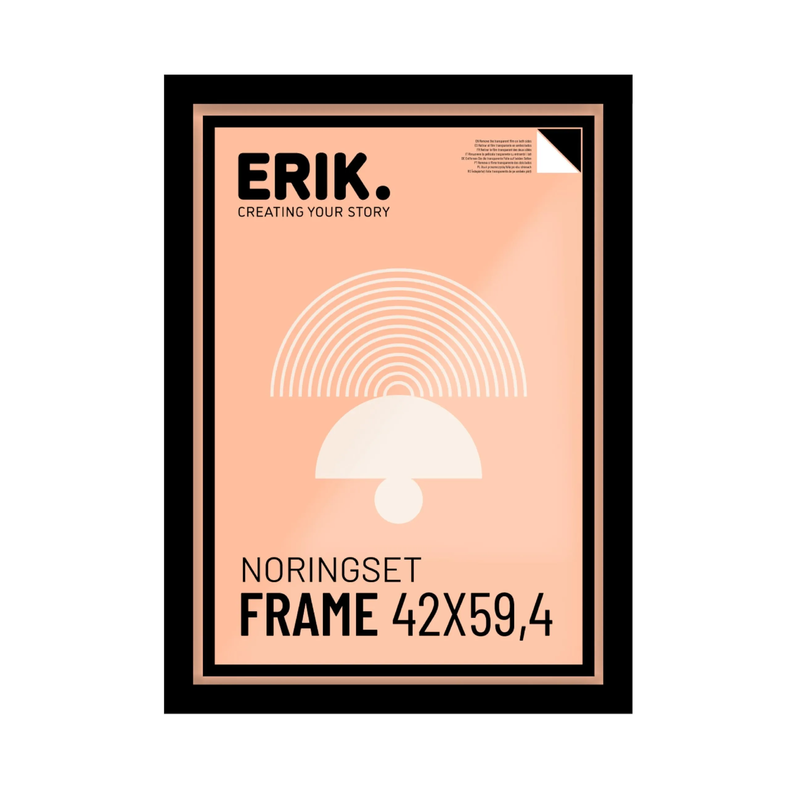 Grupo Erik Cornice 42x59,4 cm Nera | Portafoto Parete MDF