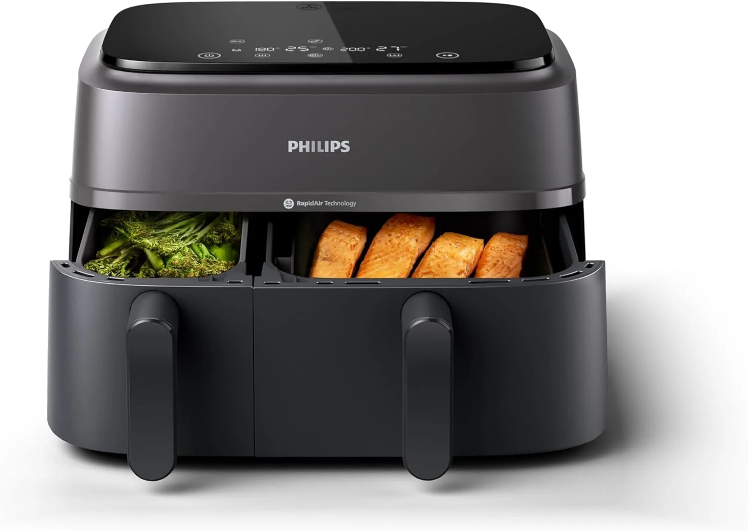 Philips Airfryer 3000 - Friggitrice ad aria Doppio Cestello 9L (3+6L)