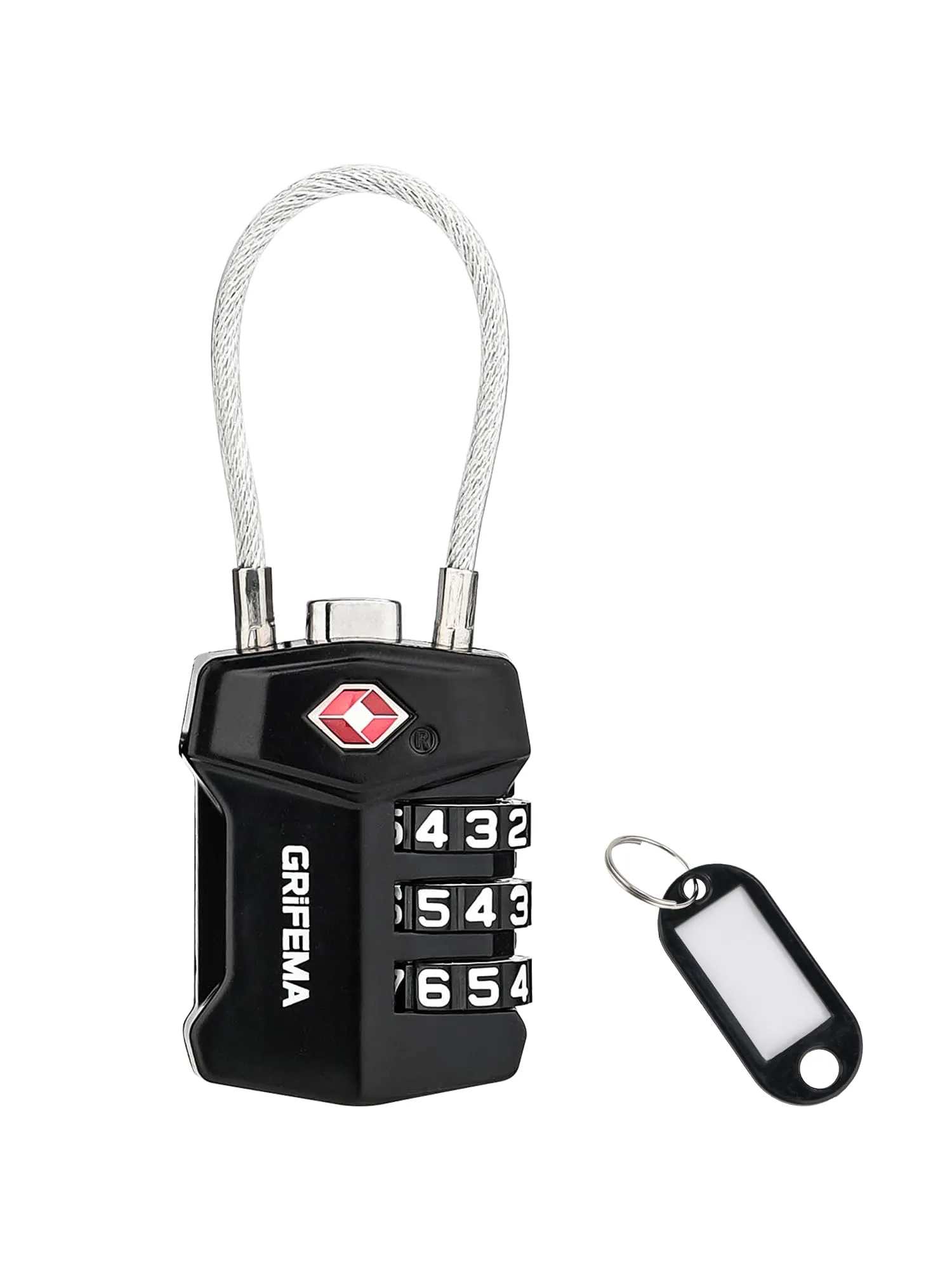 GRIFEMA GA1006 Lucchetto TSA Combinazione 3 Cifre – Per Valigie da Viaggio