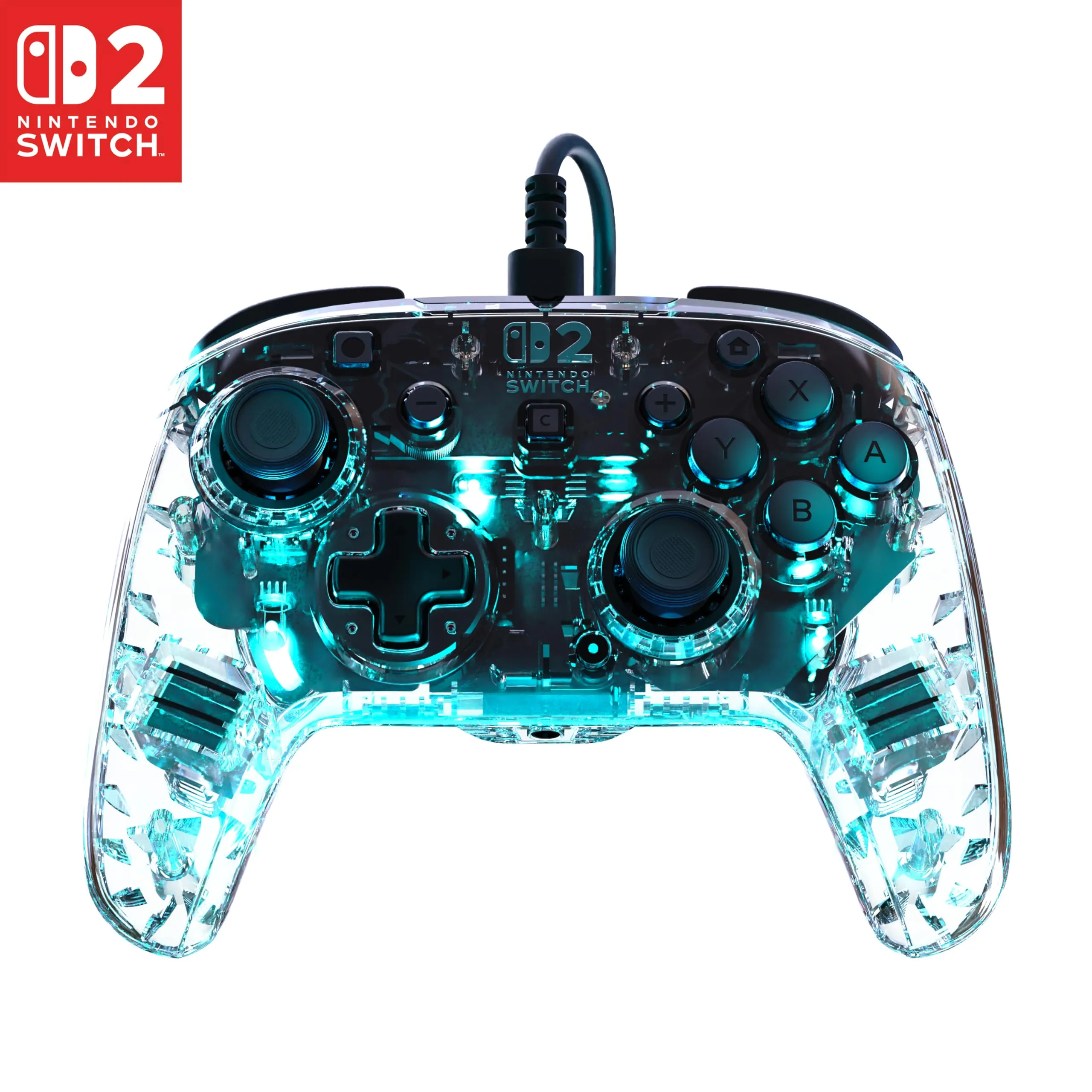 Turtle Beach Afterglow Controller RGB con cavo per Nintendo Switch 2, Lite
